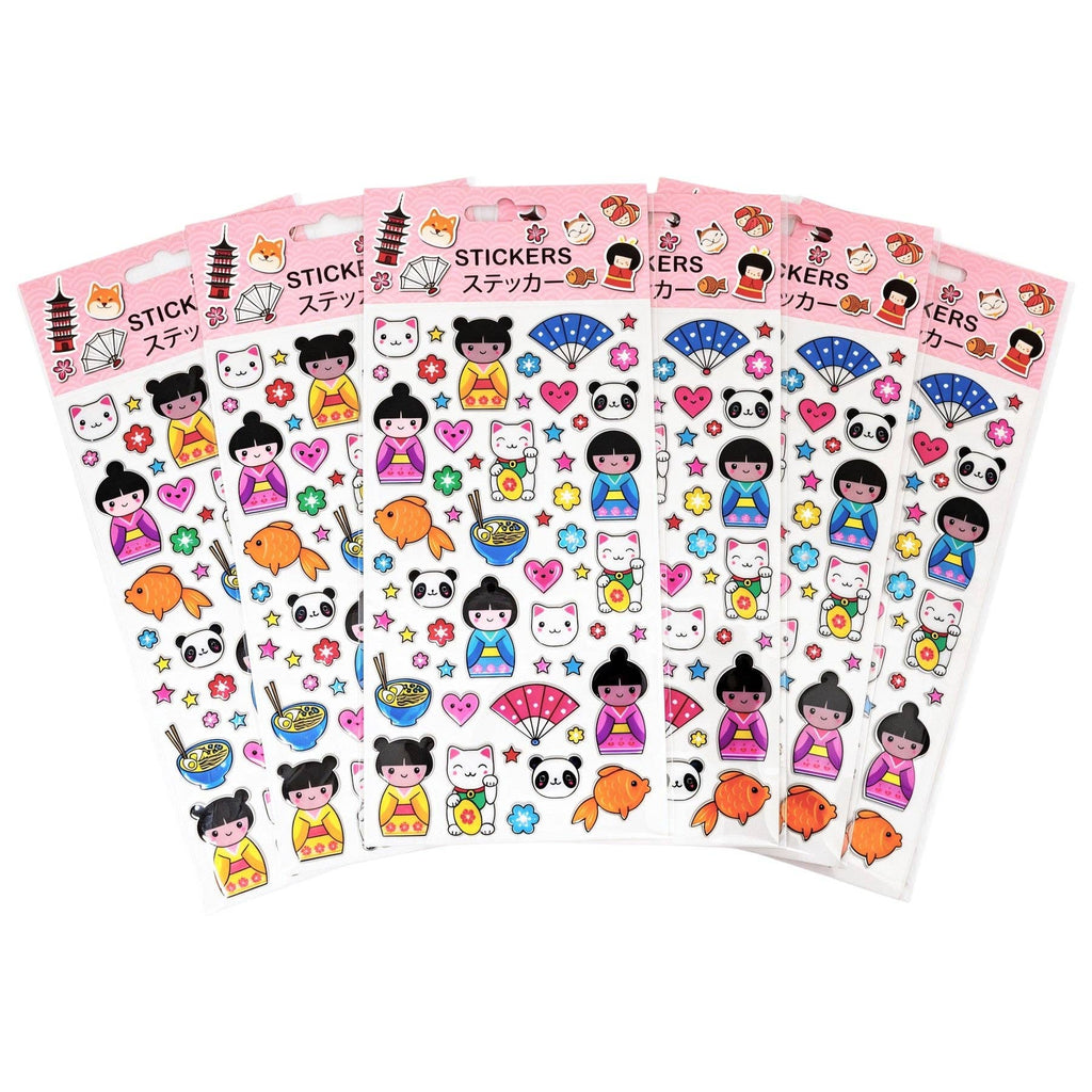 Urban Tokyo Puffy Stickers - Japan Symbols