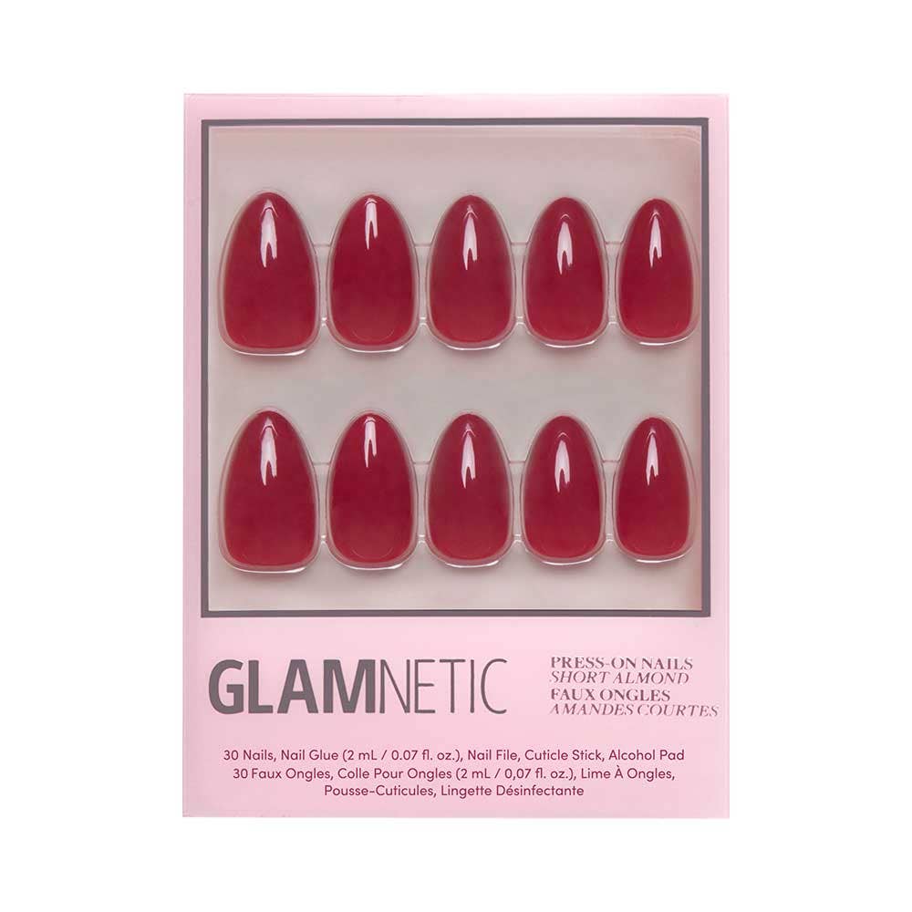 Glamnetic Press On Nails - Classic Red