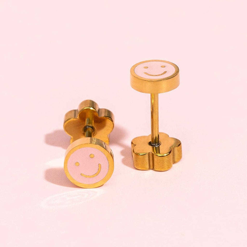 Pierced Co - Tiny Pink Smiley