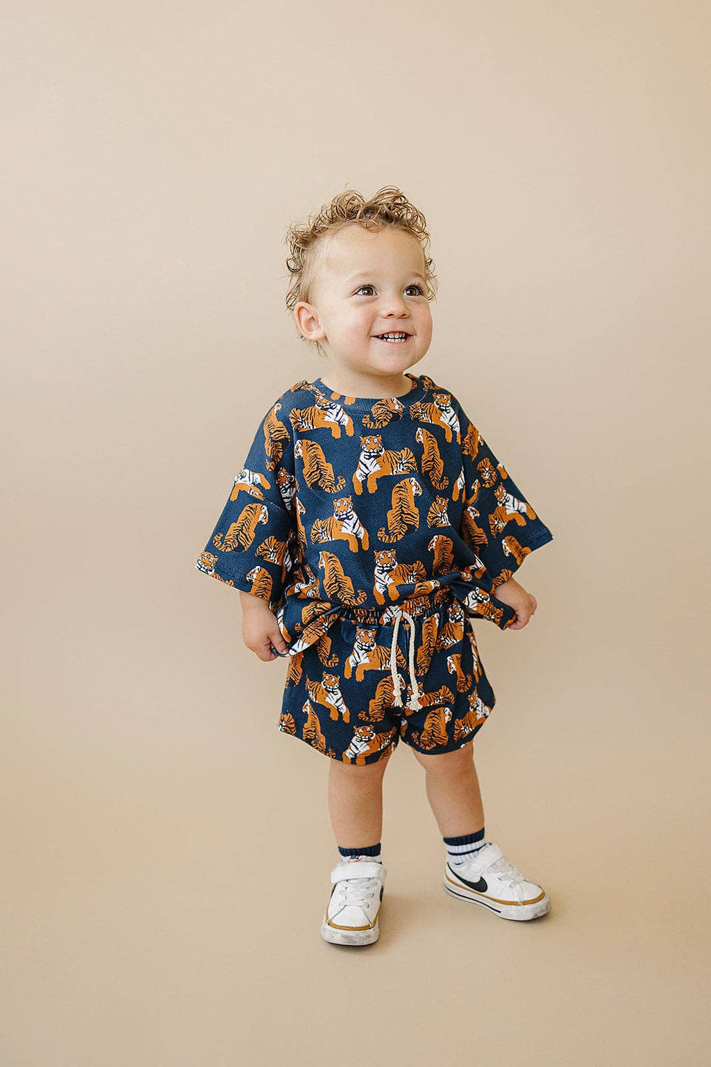 Lucky Panda Kids Shorts Set - Tiger