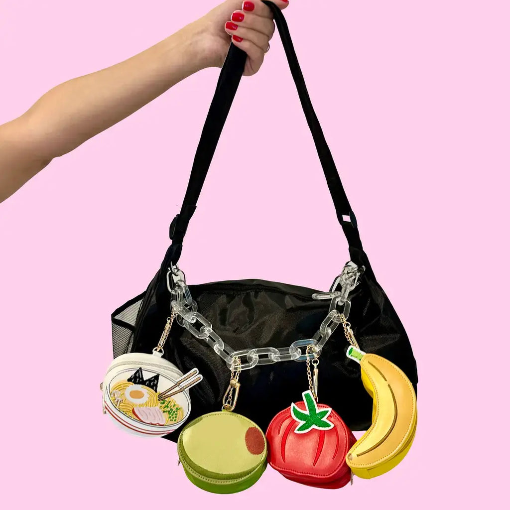 Living Royal 2-in-1 Bag Charm & Reusable Shopper Bag - French Fries