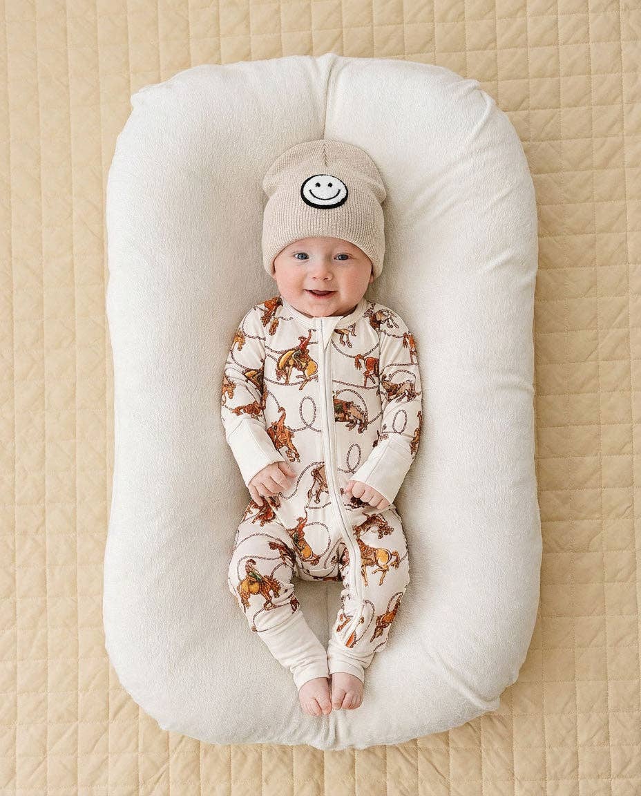 Lucky Panda Kids Bamboo Zip Romper - Rodeo Club