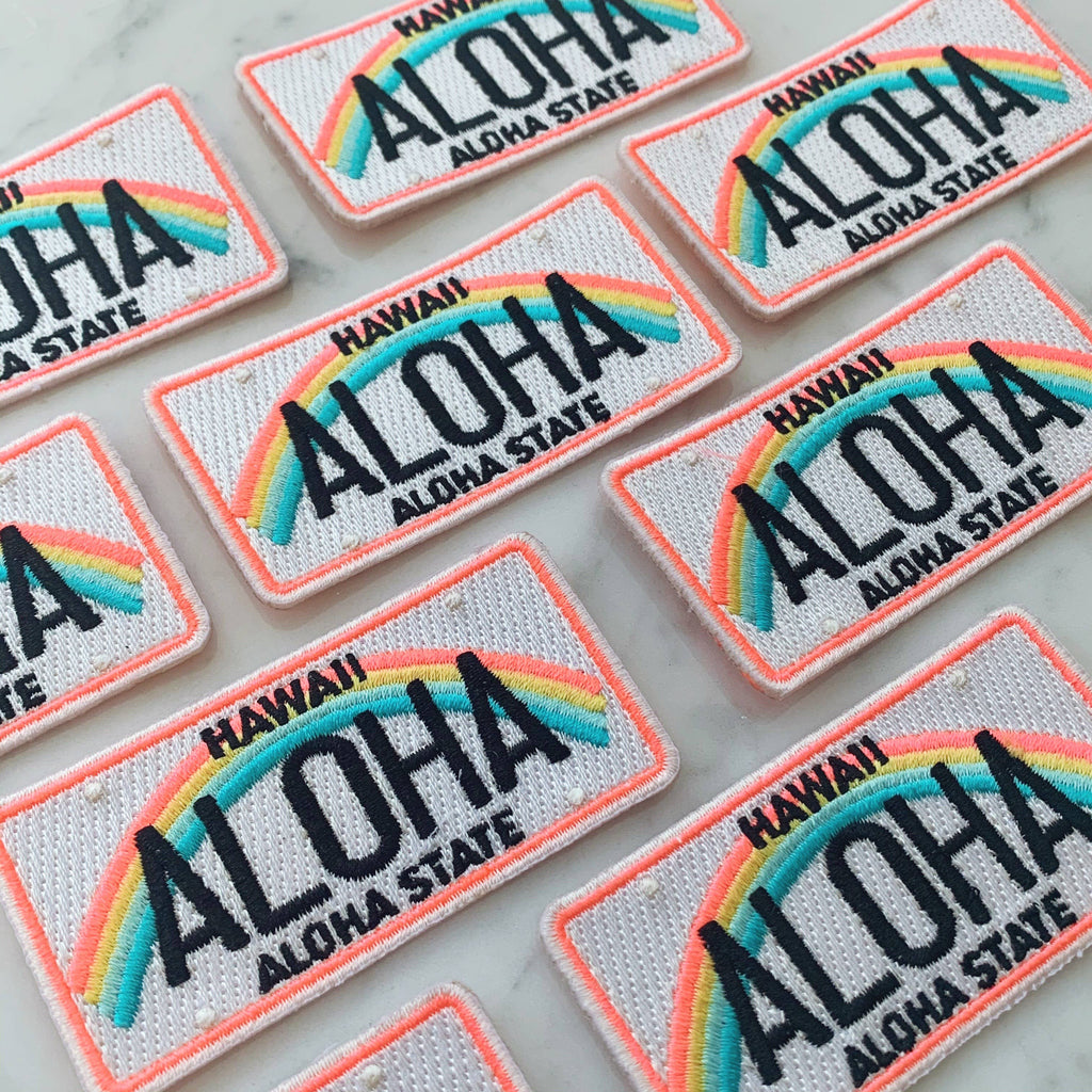 Wildflower + Co. Patch - Hawaii Aloha License Plate