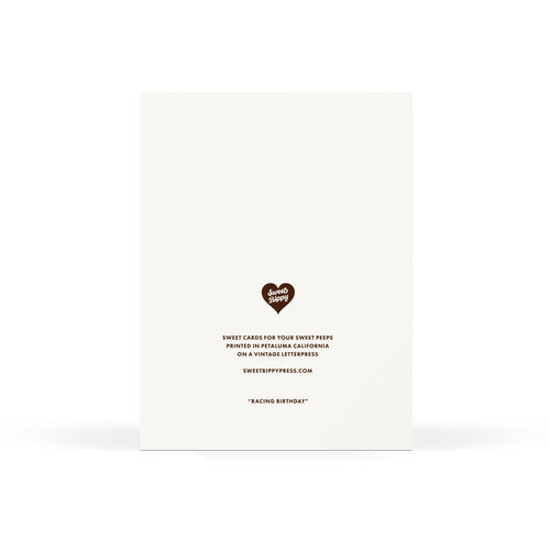 Sweet Bippy Press - Racing Birthday Greeting Card