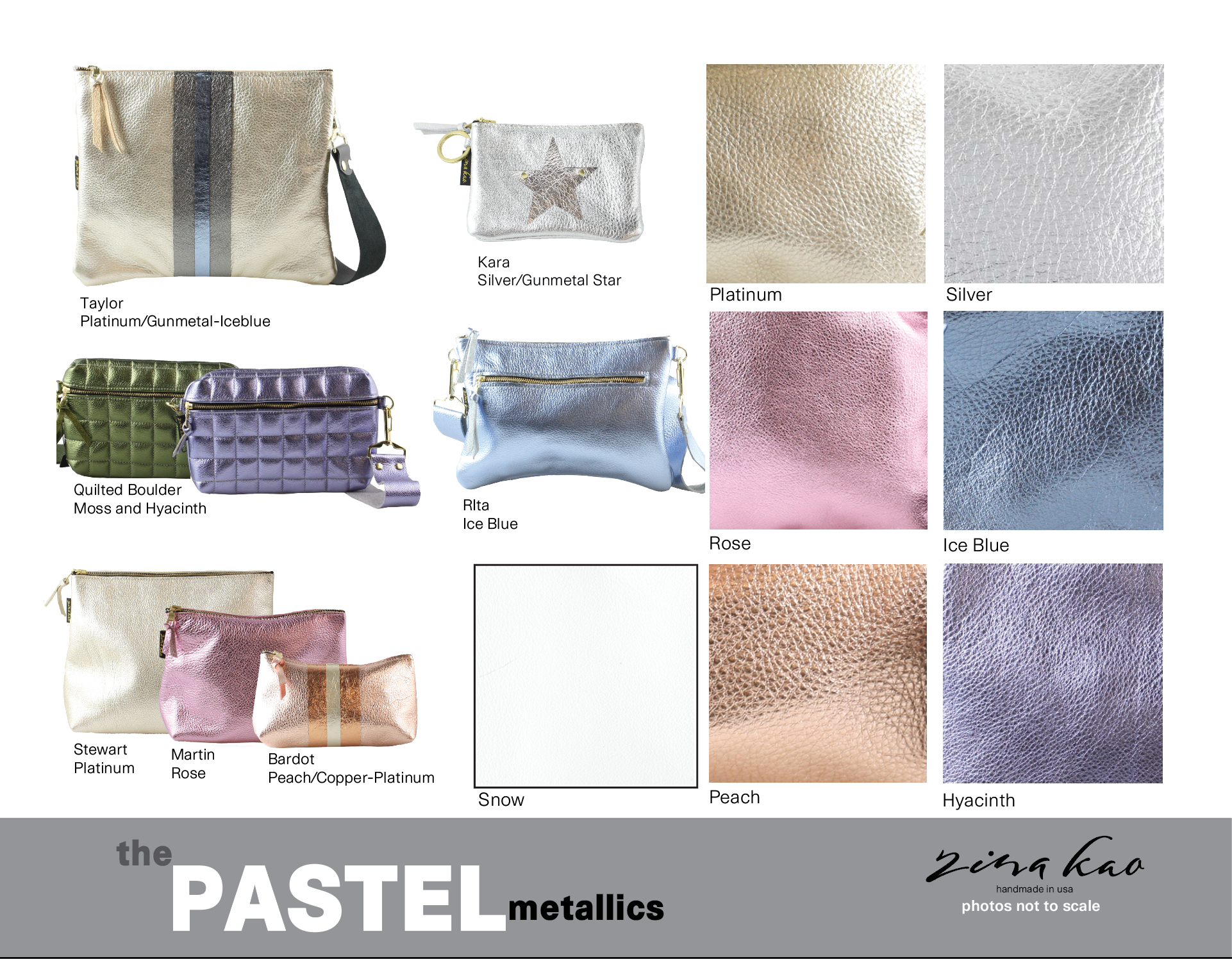 Zina Kao - Metallic Leather Keychains