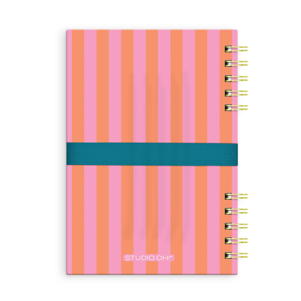 Studio Oh! - Cabana Stripes Harper Split-Spiral Notebook & Pen Set