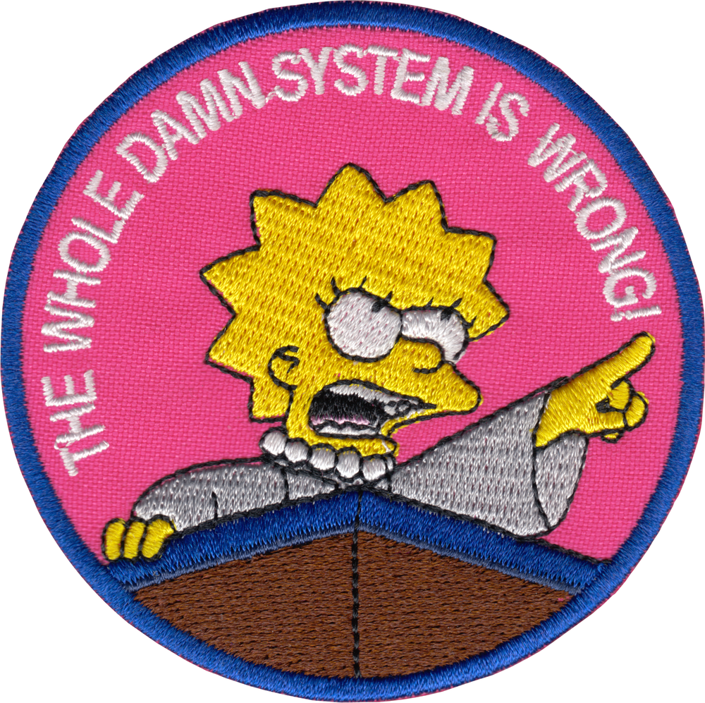Square Deal Patch - Simpsons The Whole Damn System Is Wrong!