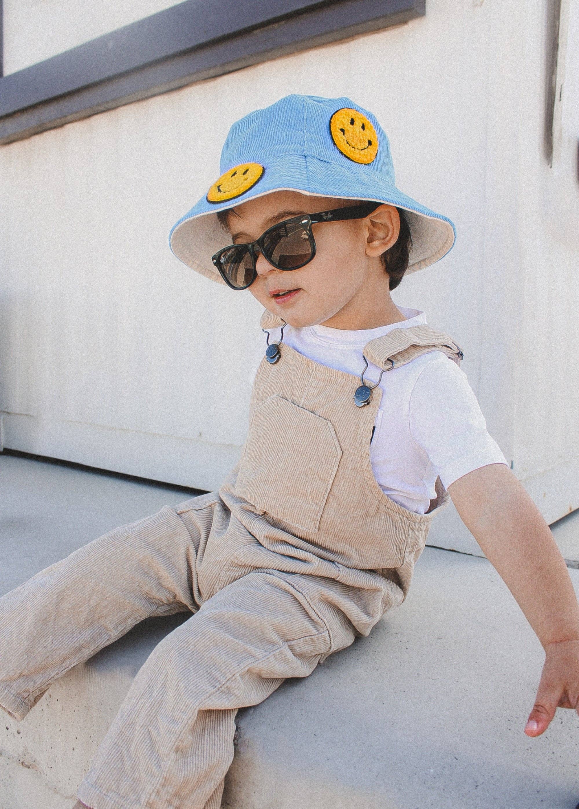 Little Trouble - Smiley Bucket Hat - Blue