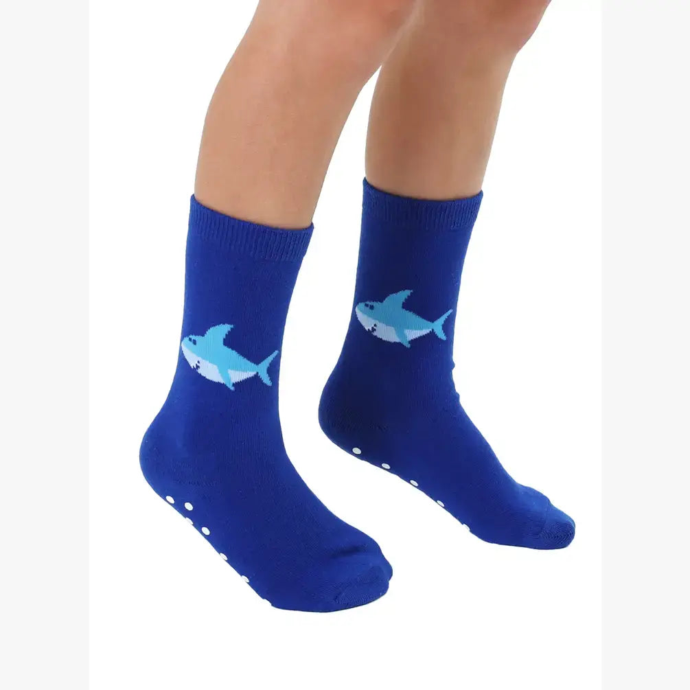 Living Royal 3D Packaged Crew Socks - Smiley Shark