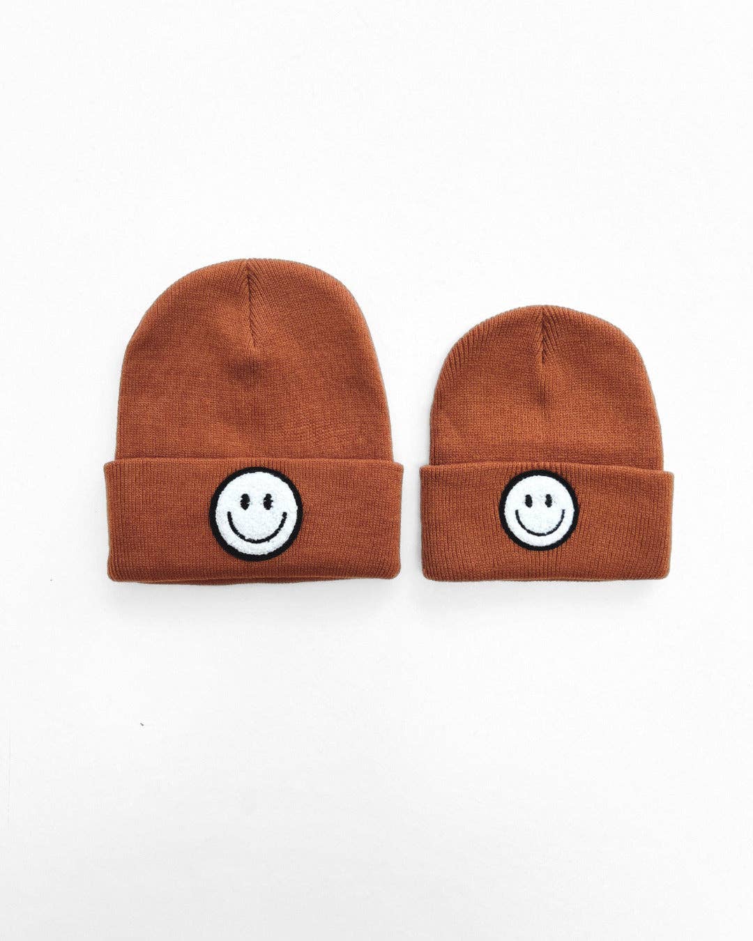 Lucky Panda Kids Smiley Beanie - Rust