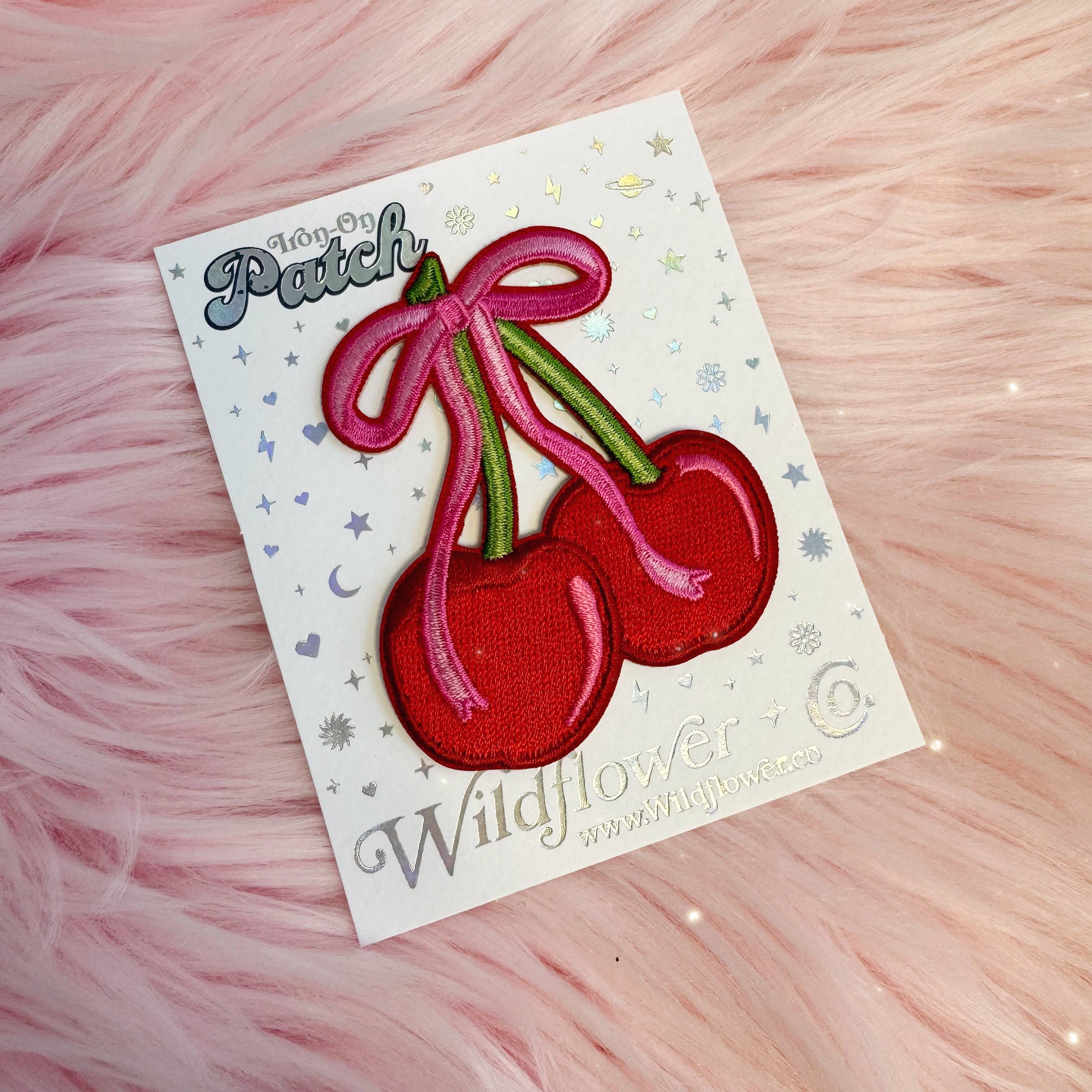 Wildflower + Co. Patch - Cherry w/ Bow