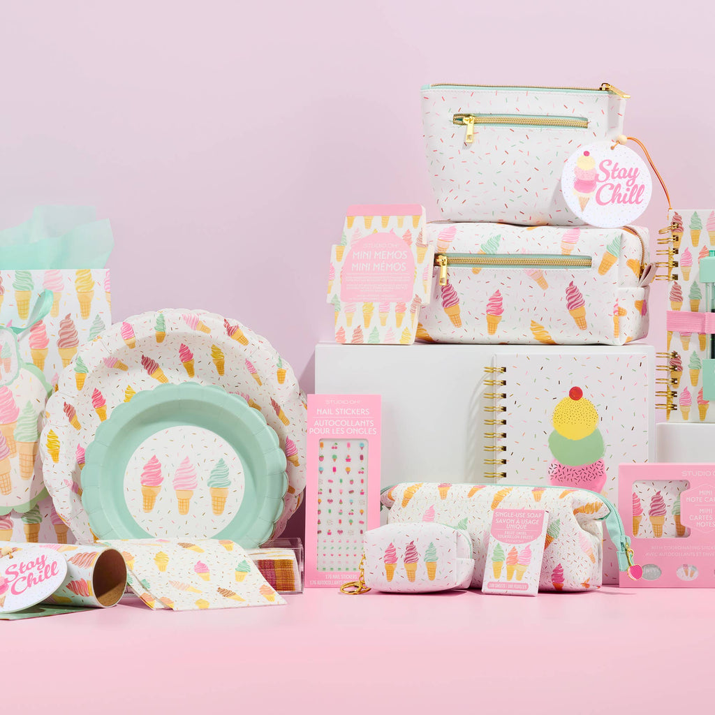 Studio Oh! - Cool & Creamy Harper Split-Spiral Notebook & Pen Set