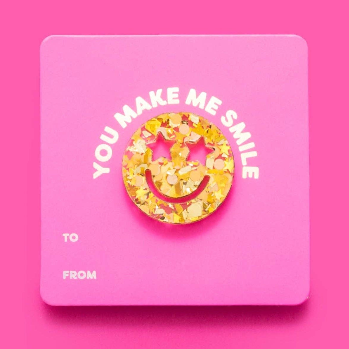 Taylor Elliott Designs - Smiley Confetti Pin Card