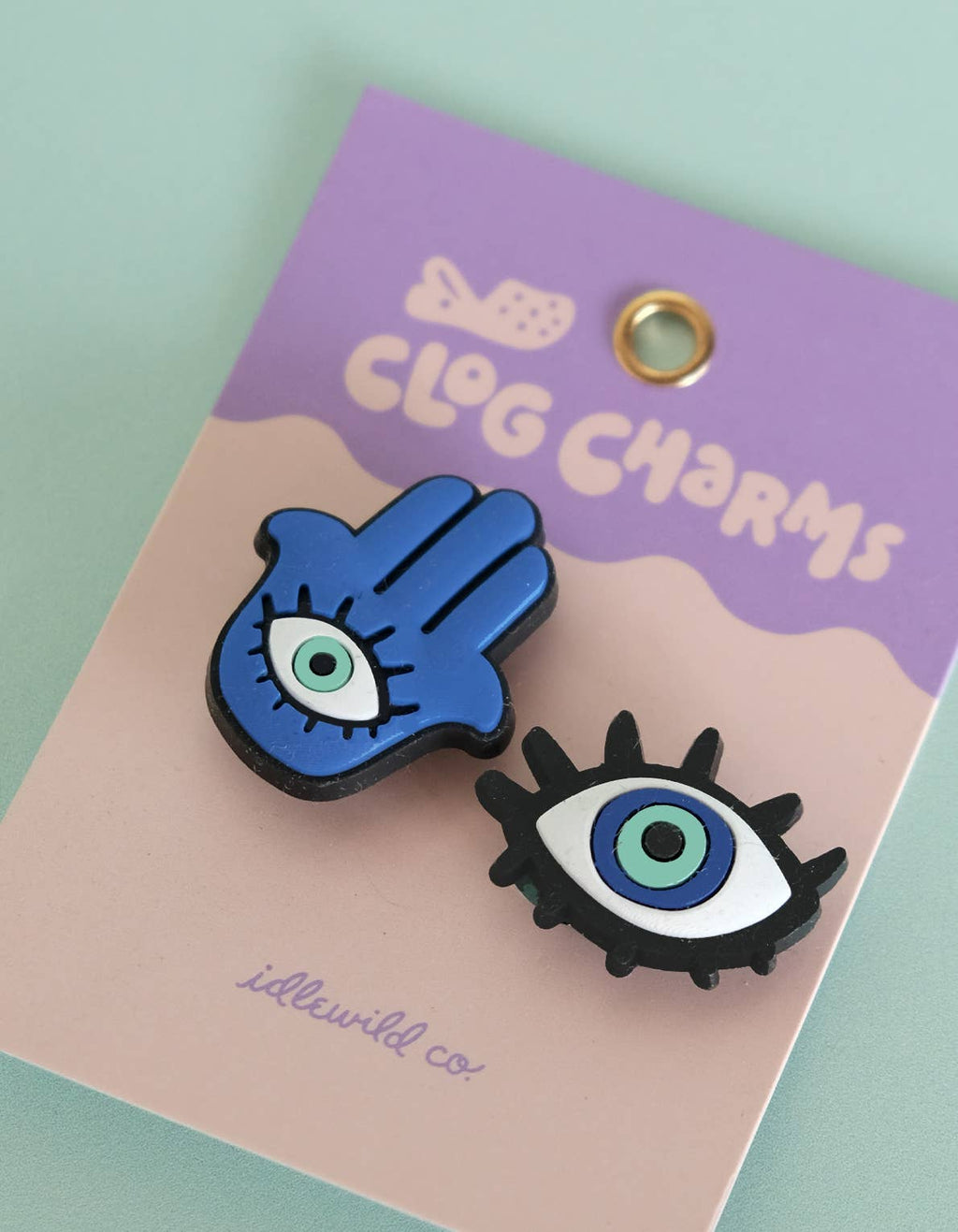 Idlewild Co. Croc Clog Charms - Evil Eye