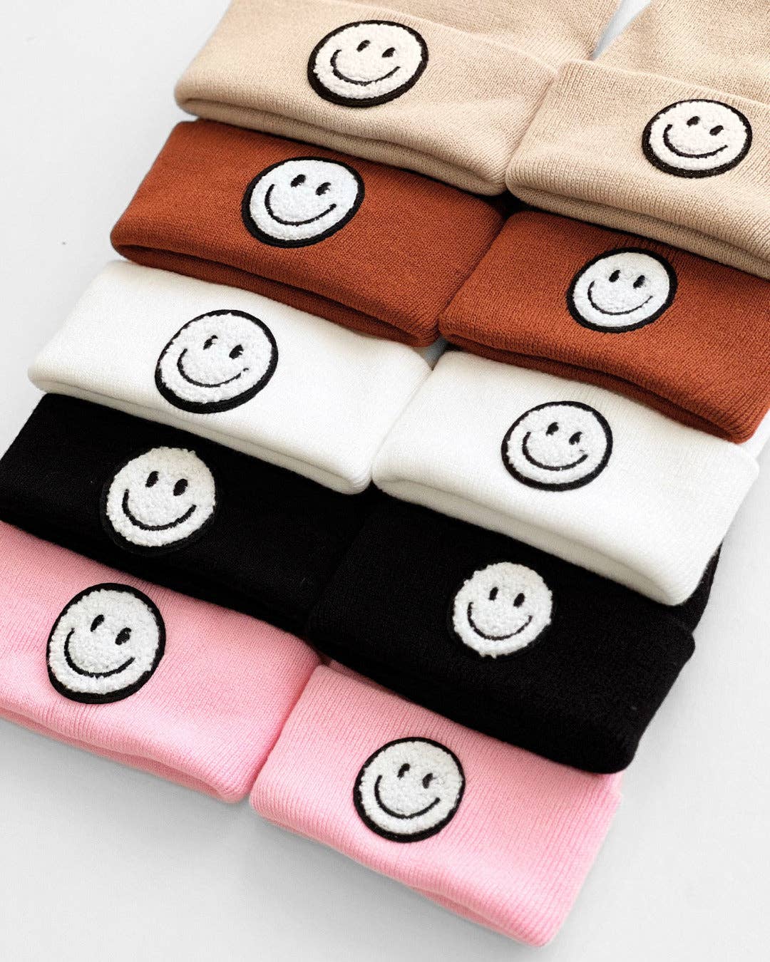 Lucky Panda Kids Smiley Beanie - Rust