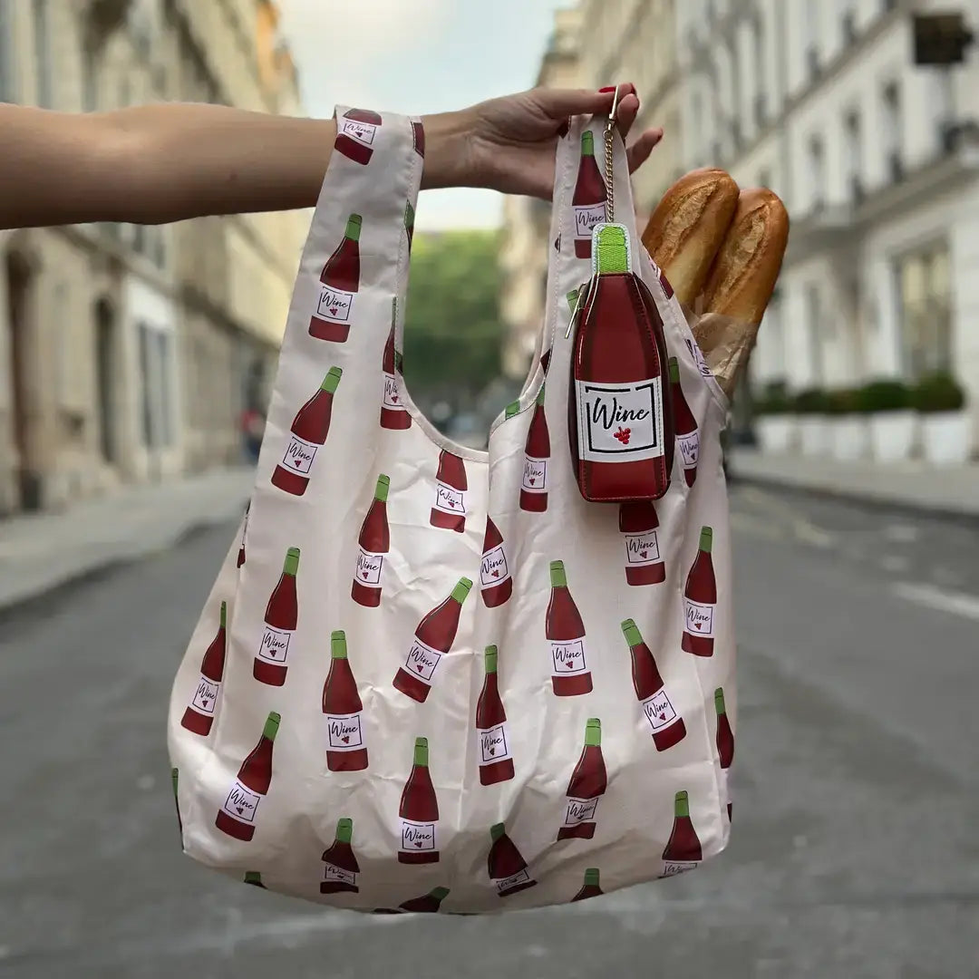 Living Royal 2-in-1 Bag Charm & Reusable Shopper Bag - French Fries