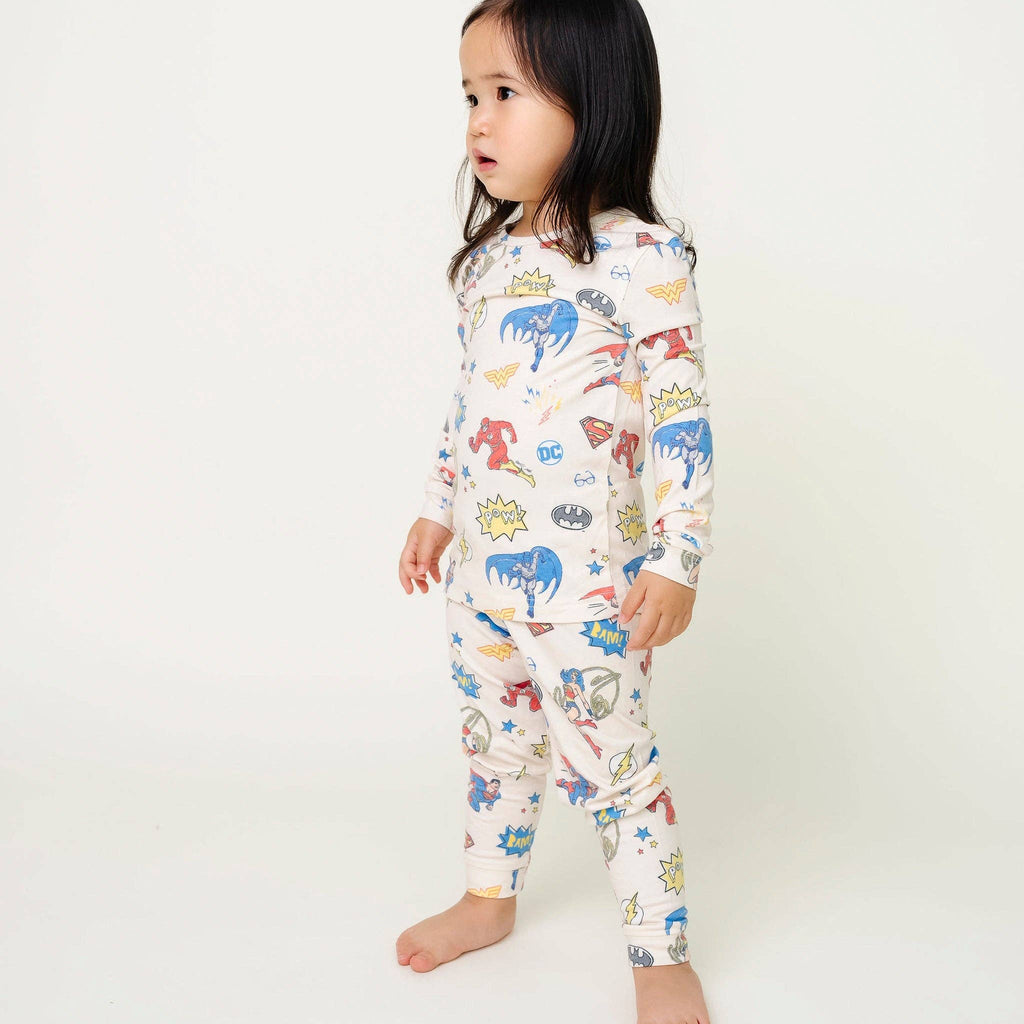 Copper Pearl Long Sleeve Pajama Set - Justice League