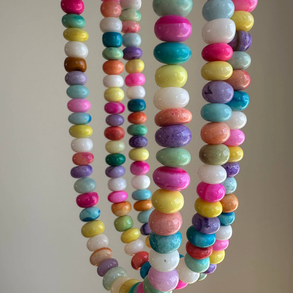 Anokhi Green Handmade Gemstone Necklace - Candy Opal