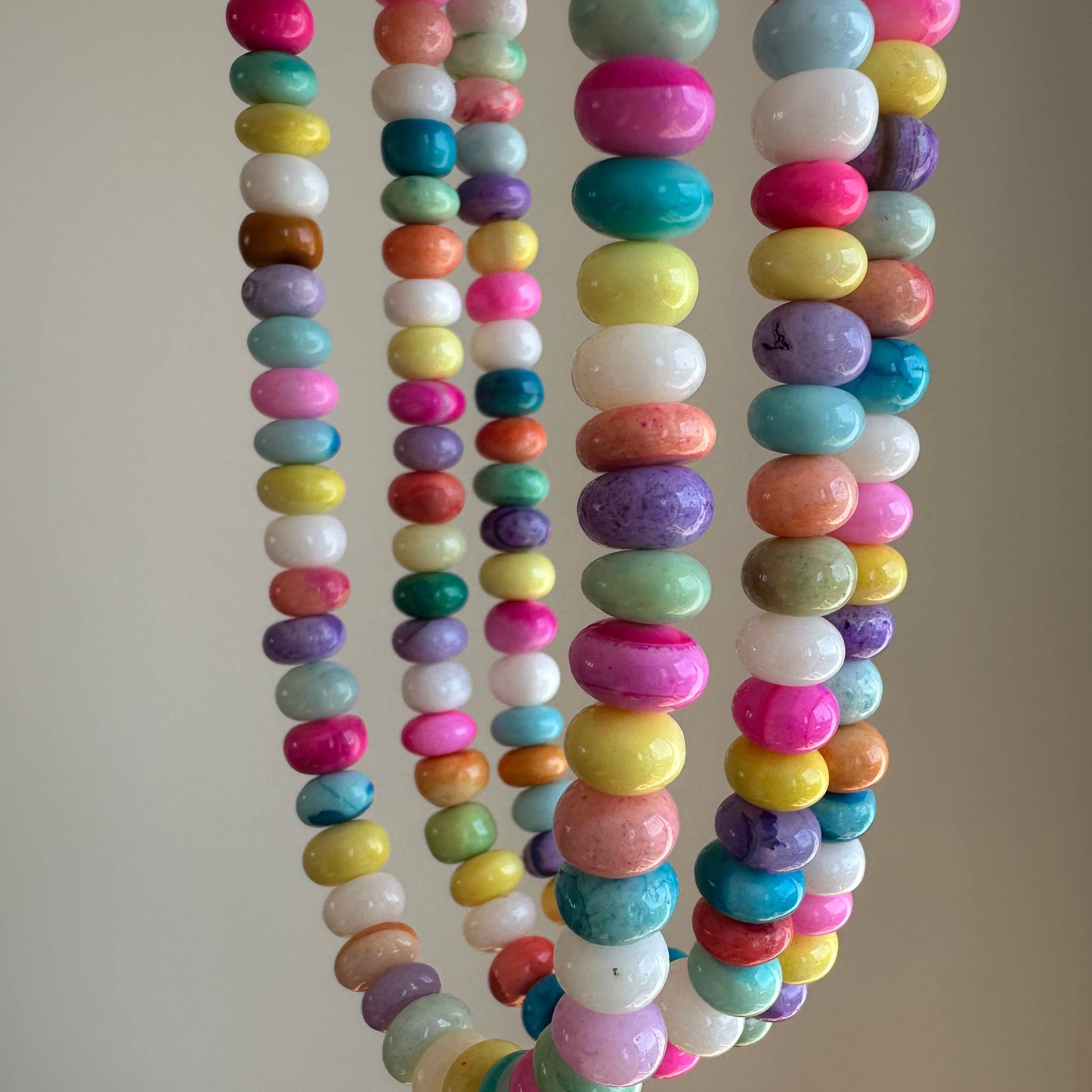 Anokhi Green Handmade Gemstone Necklace - Candy Opal