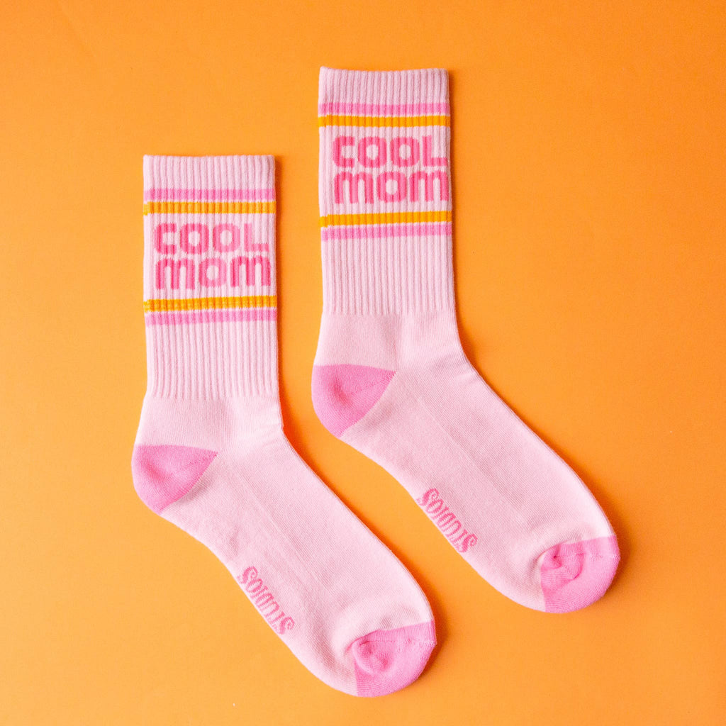 Sunshine Studios Ribbed Crew Socks - Cool Mom
