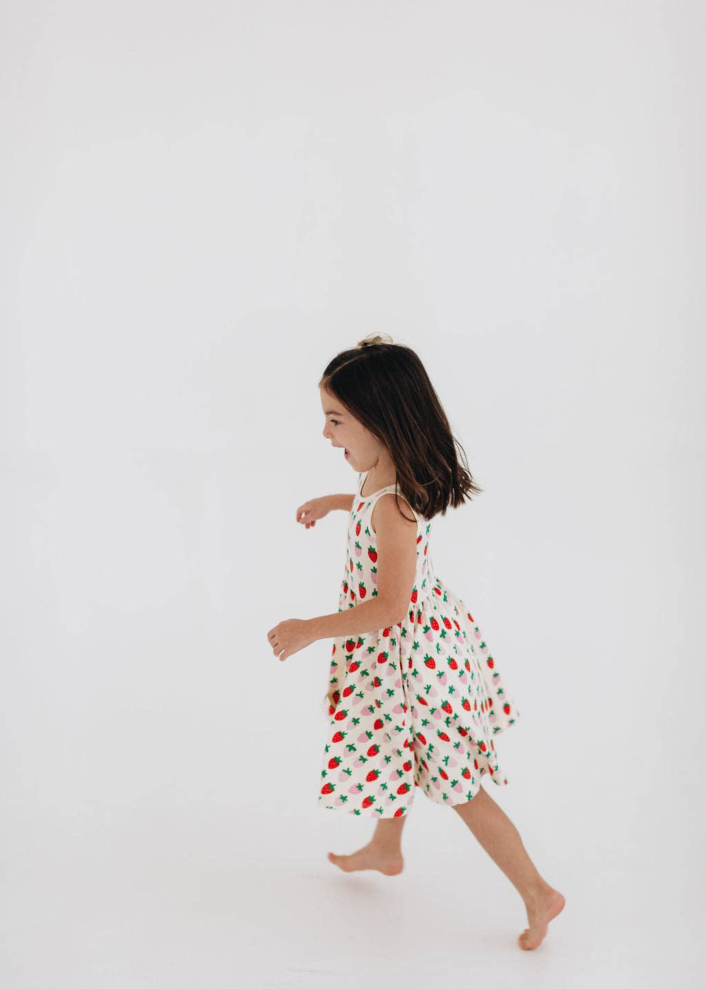 Good Apples Kids Sleeveless Twirl Dress - Strawberry Blush