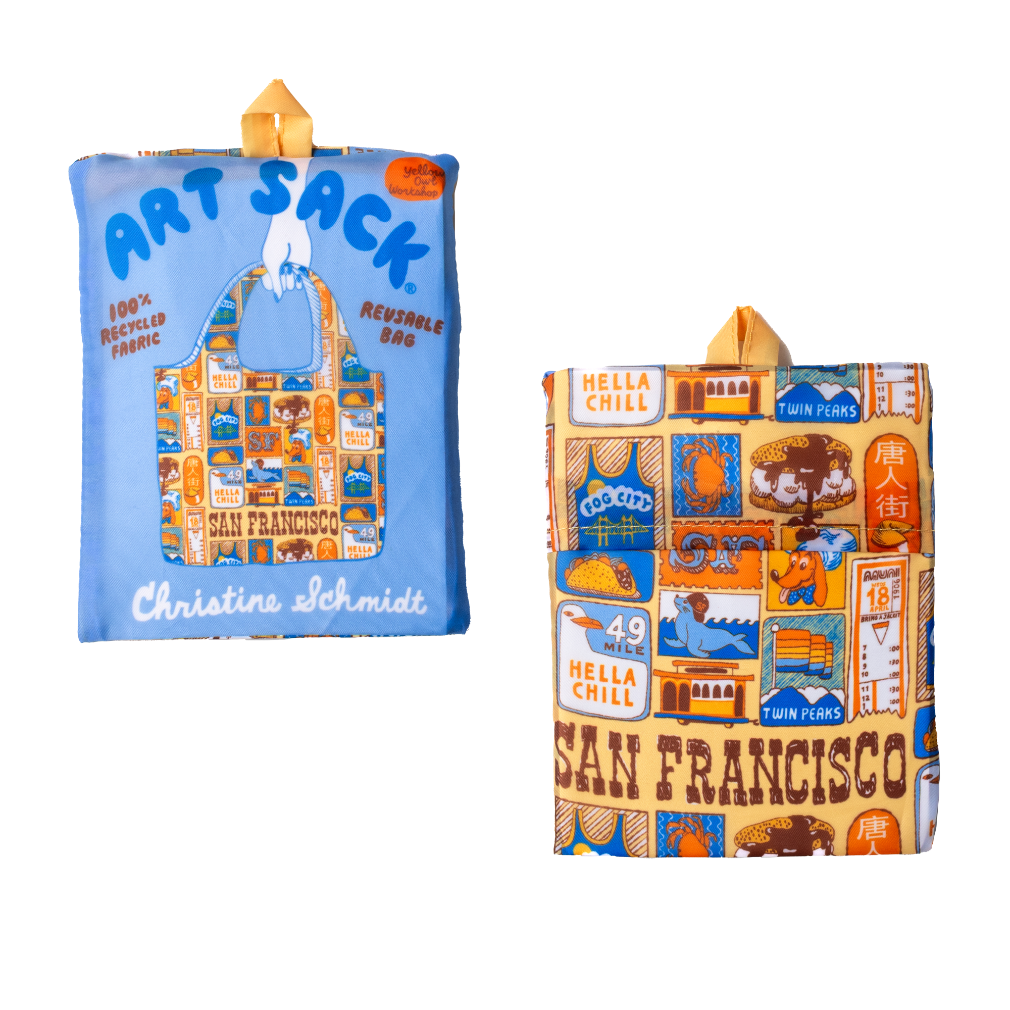 Yellow Owl Workshop Tote Bag - SF Art Sack®