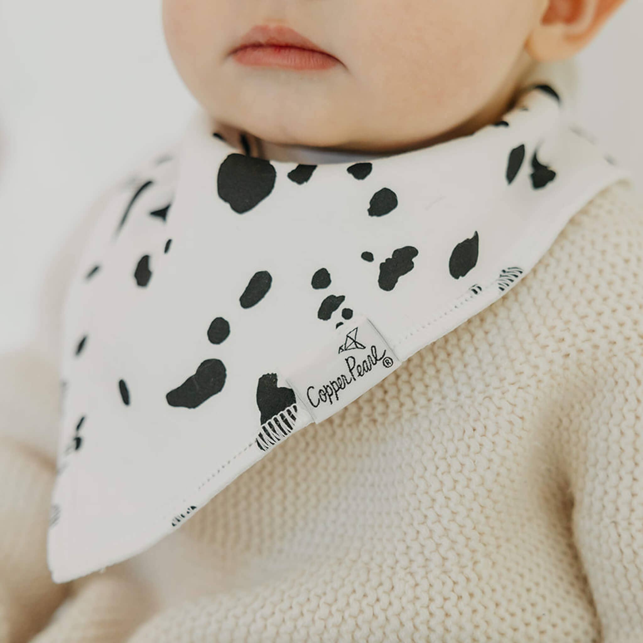Copper Pearl Baby Bandana Bibs - Rufus (Set of 4)