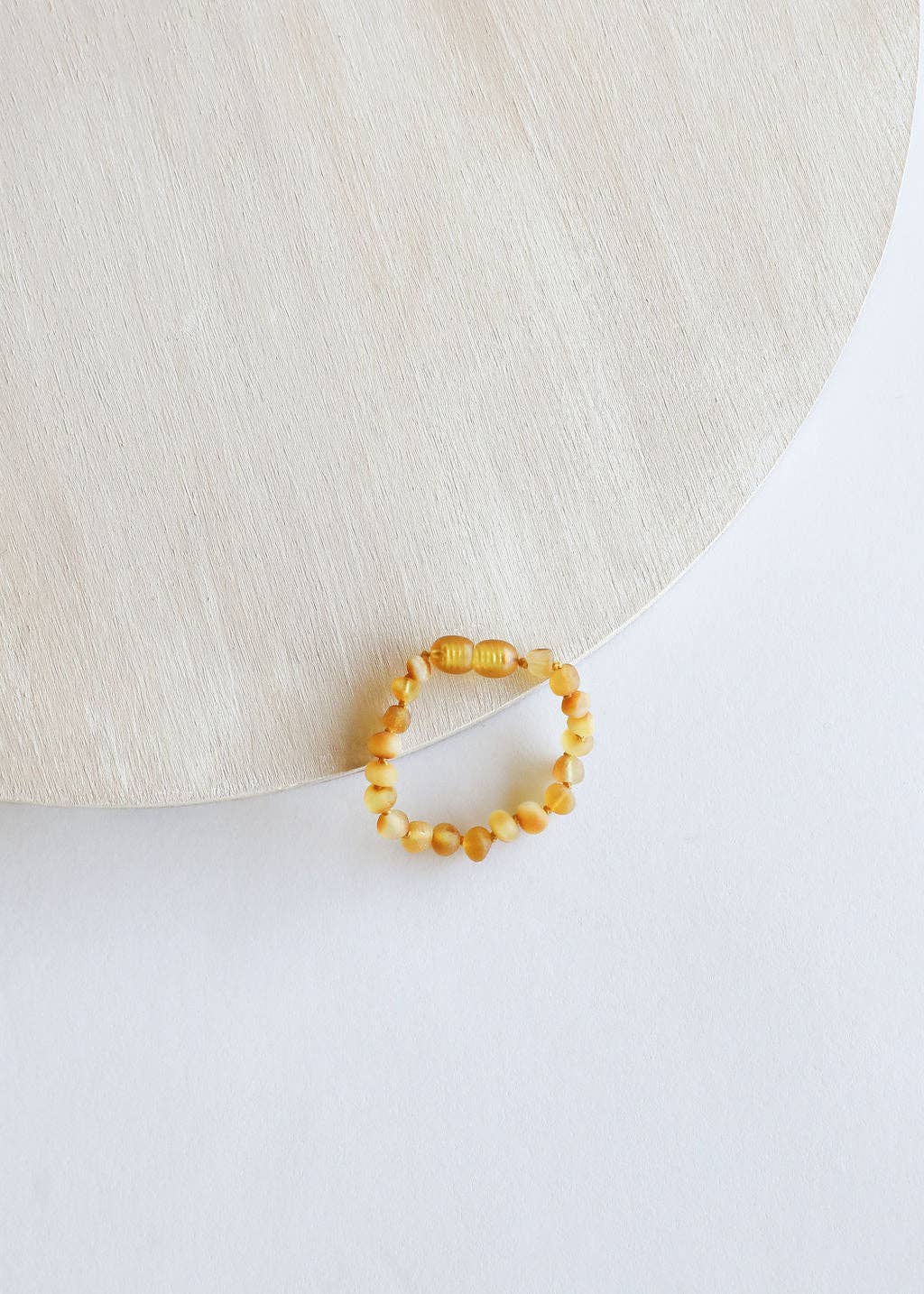 CanyonLeaf - Raw Honey Baltic Sea Amber || Beaded Anklet or Bracelet