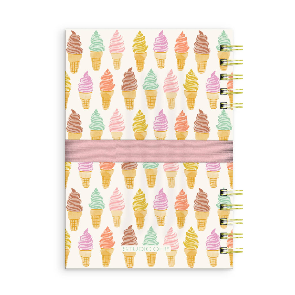 Studio Oh! - Cool & Creamy Harper Split-Spiral Notebook & Pen Set