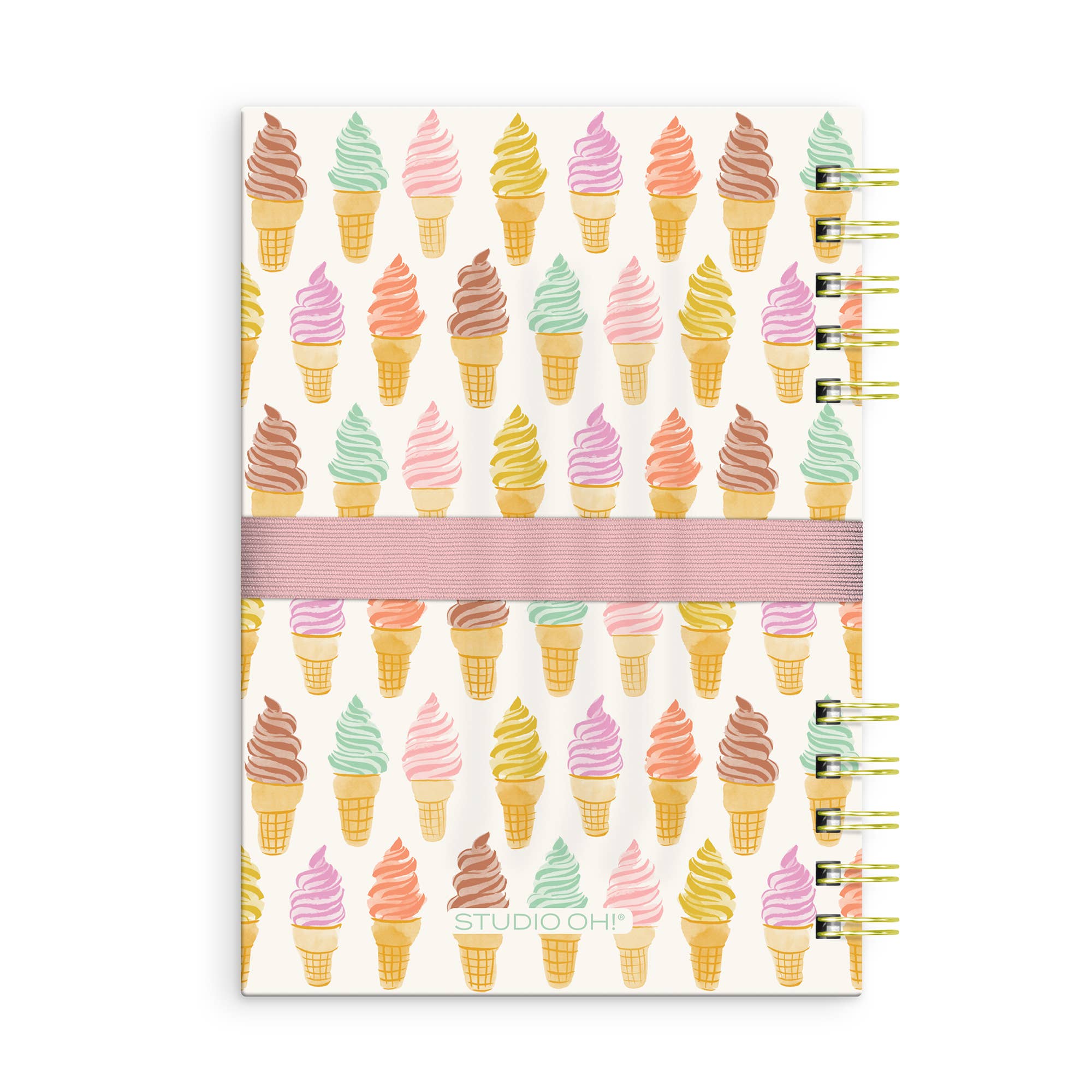 Studio Oh! - Cool & Creamy Harper Split-Spiral Notebook & Pen Set