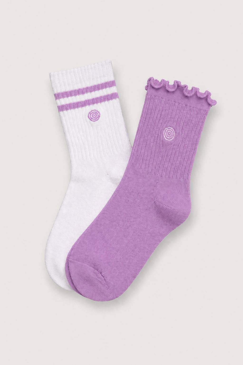 Mila & Rose - Playful Purple Sweet & Sporty Sock Set