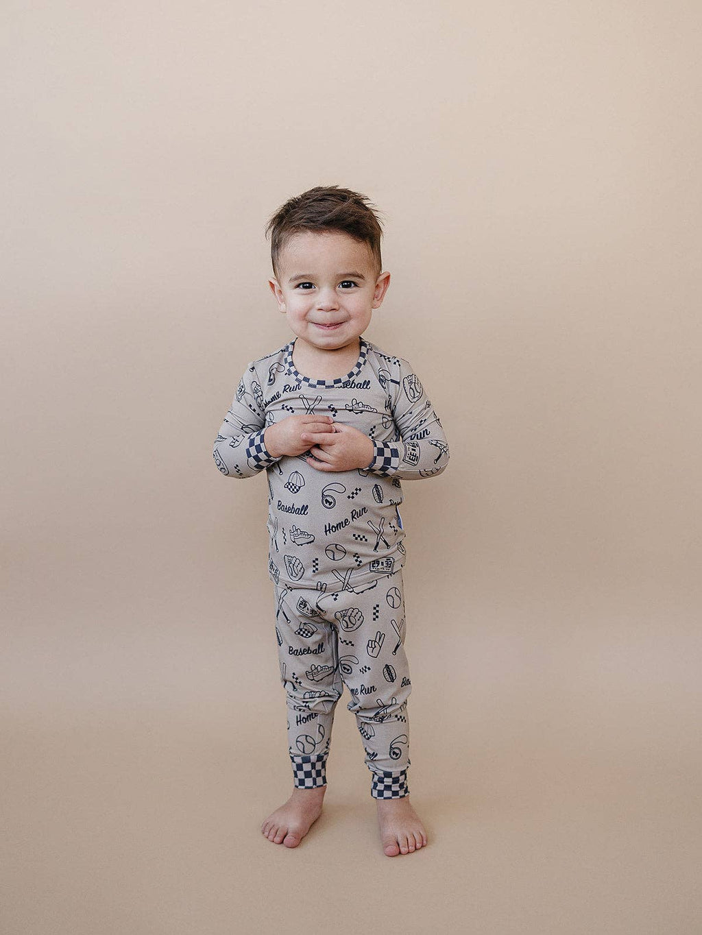 Lucky Panda Kids Bamboo PJs - Home Run