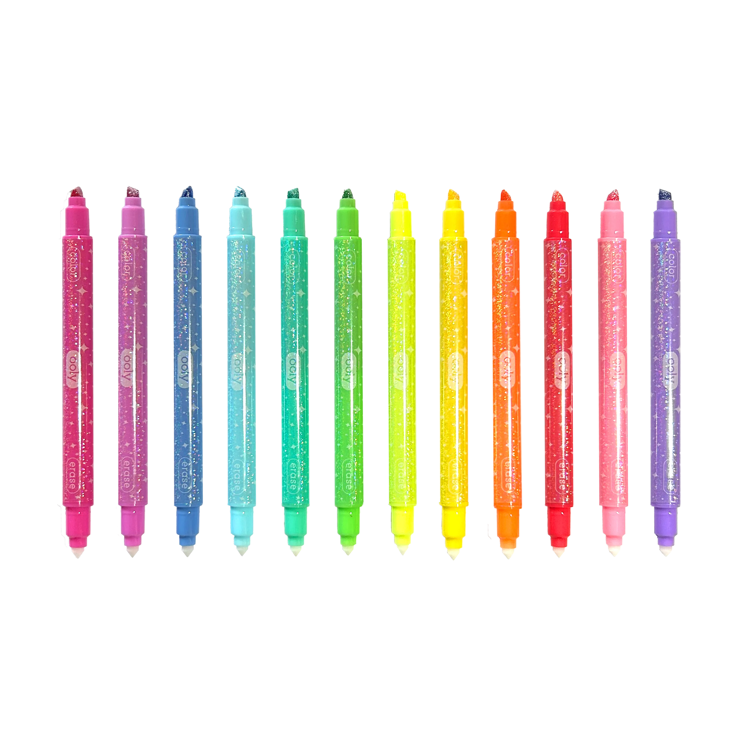 OOLY - Make no Mistake!: Glittery Erasable Markers