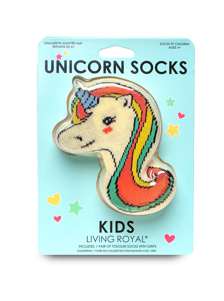 Living Royal 3D Packaged Crew Socks - Unicorn