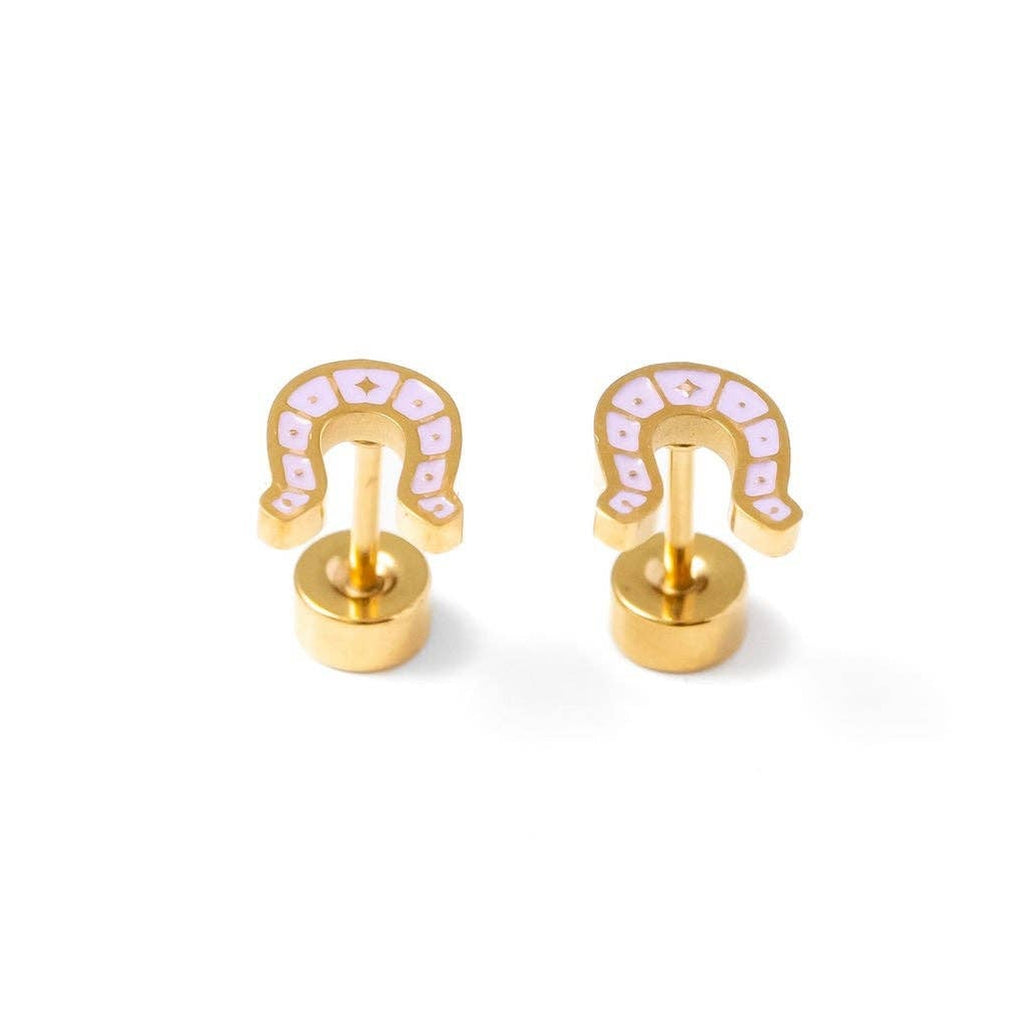 Pip Pop Post - Horseshoe Stud Earrings