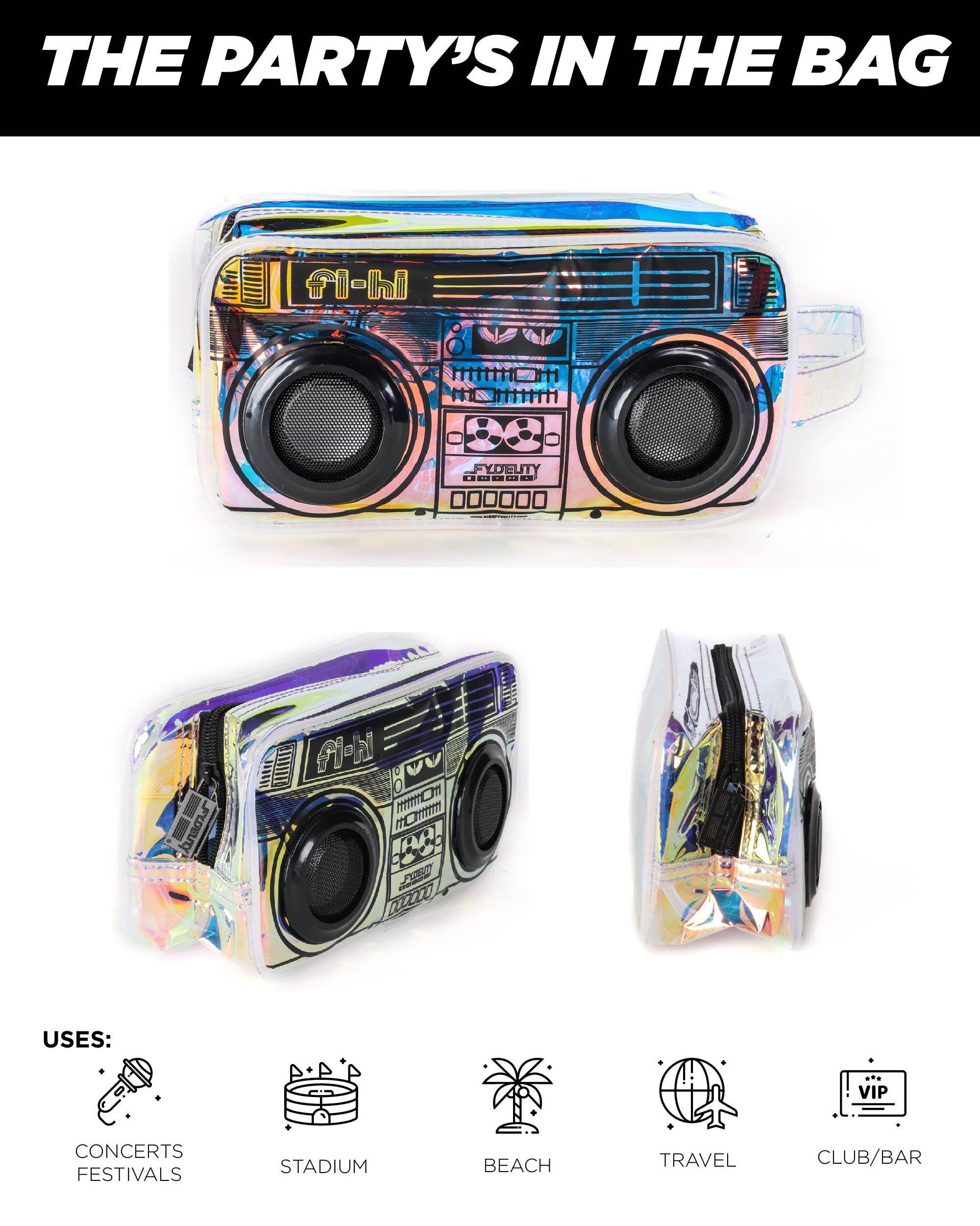 Fydelity - Bluetooth Speaker Bag (Holo)