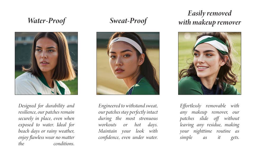 Fazit - Team Spirit Green Glitter Makeup Patches