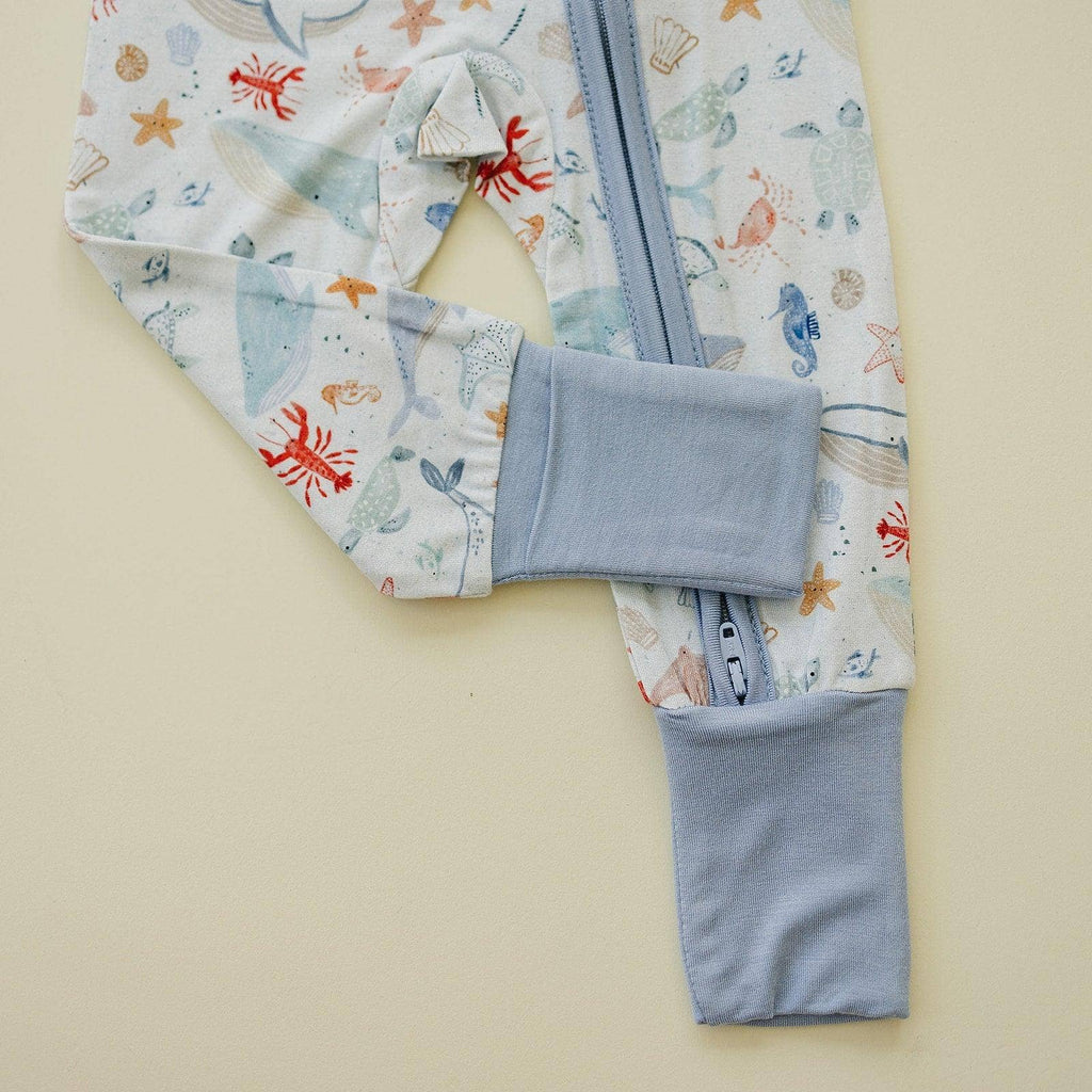 Little Joy Co. Modal Zippy Romper - Coastal Cutie