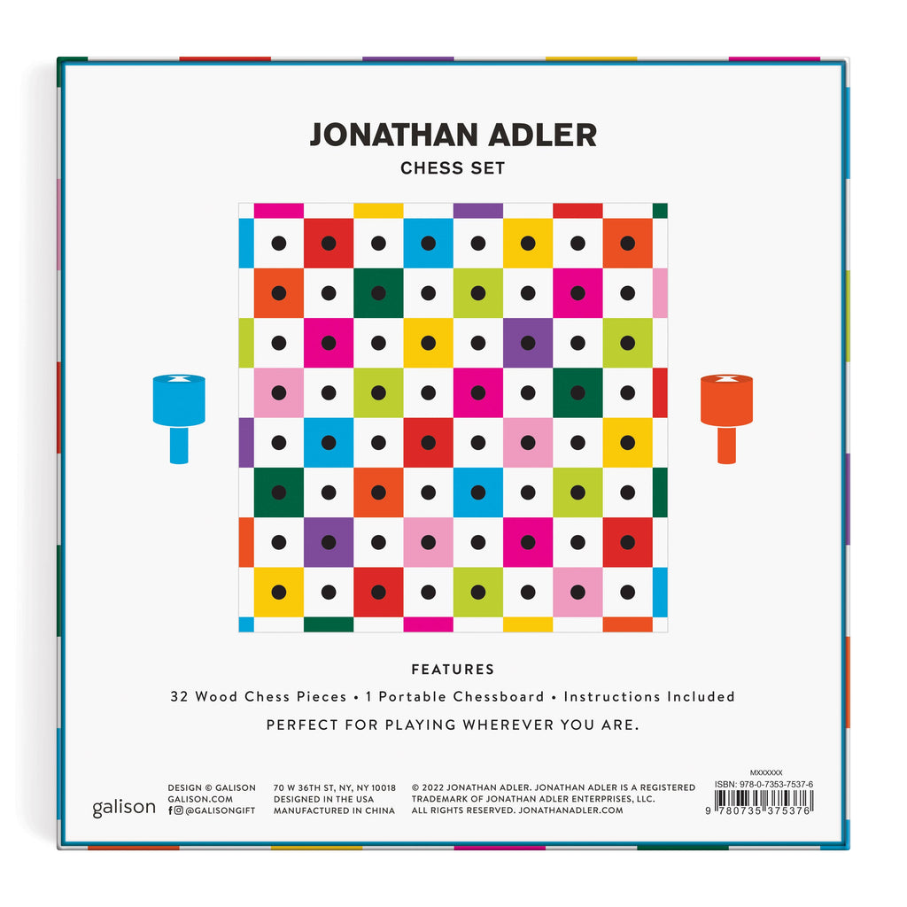 Chronicle Books - Jonathan Adler Pop Peggable Chess Set