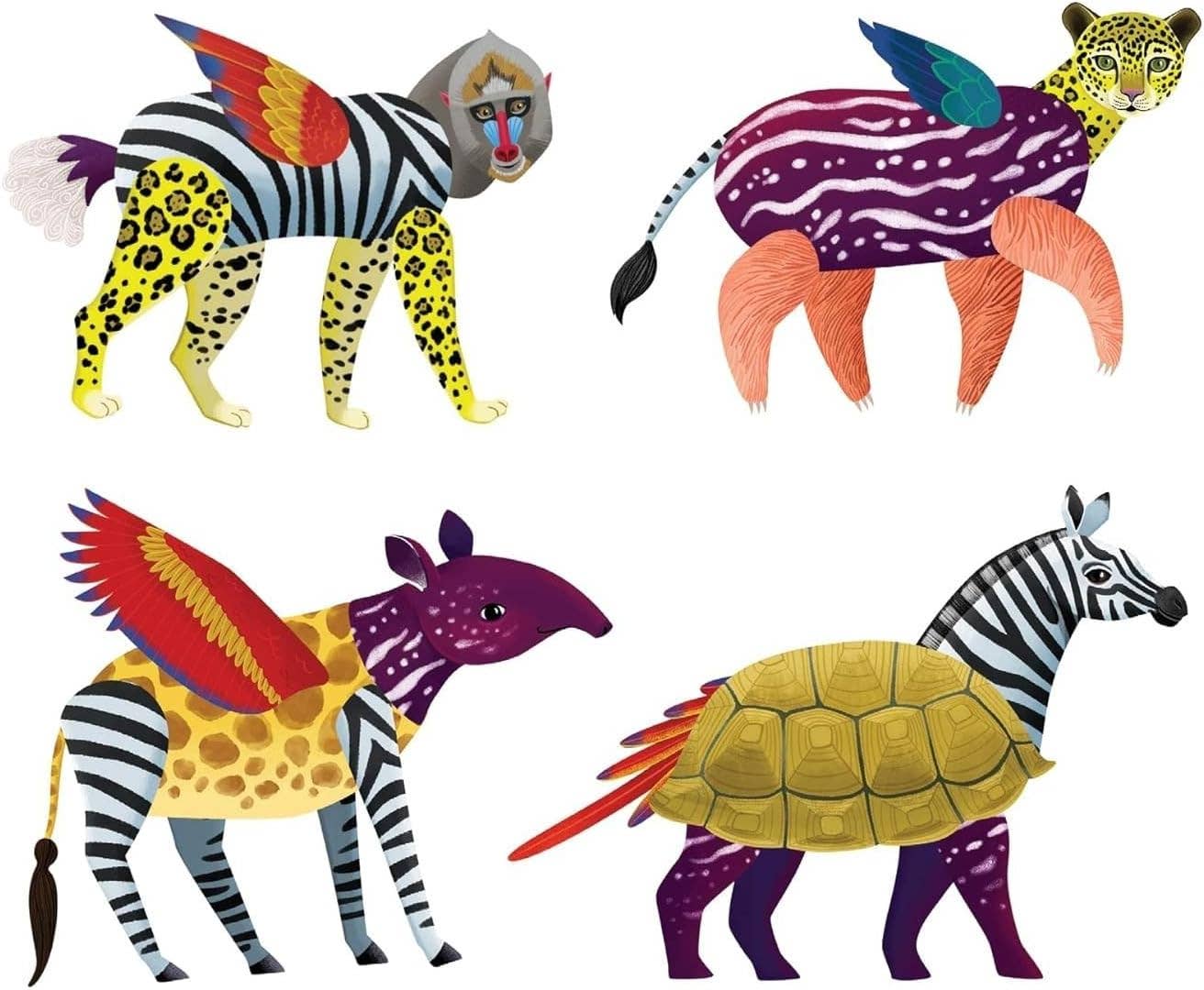 Chronicle Books - Wild Mix-Up Magnetic Build-It