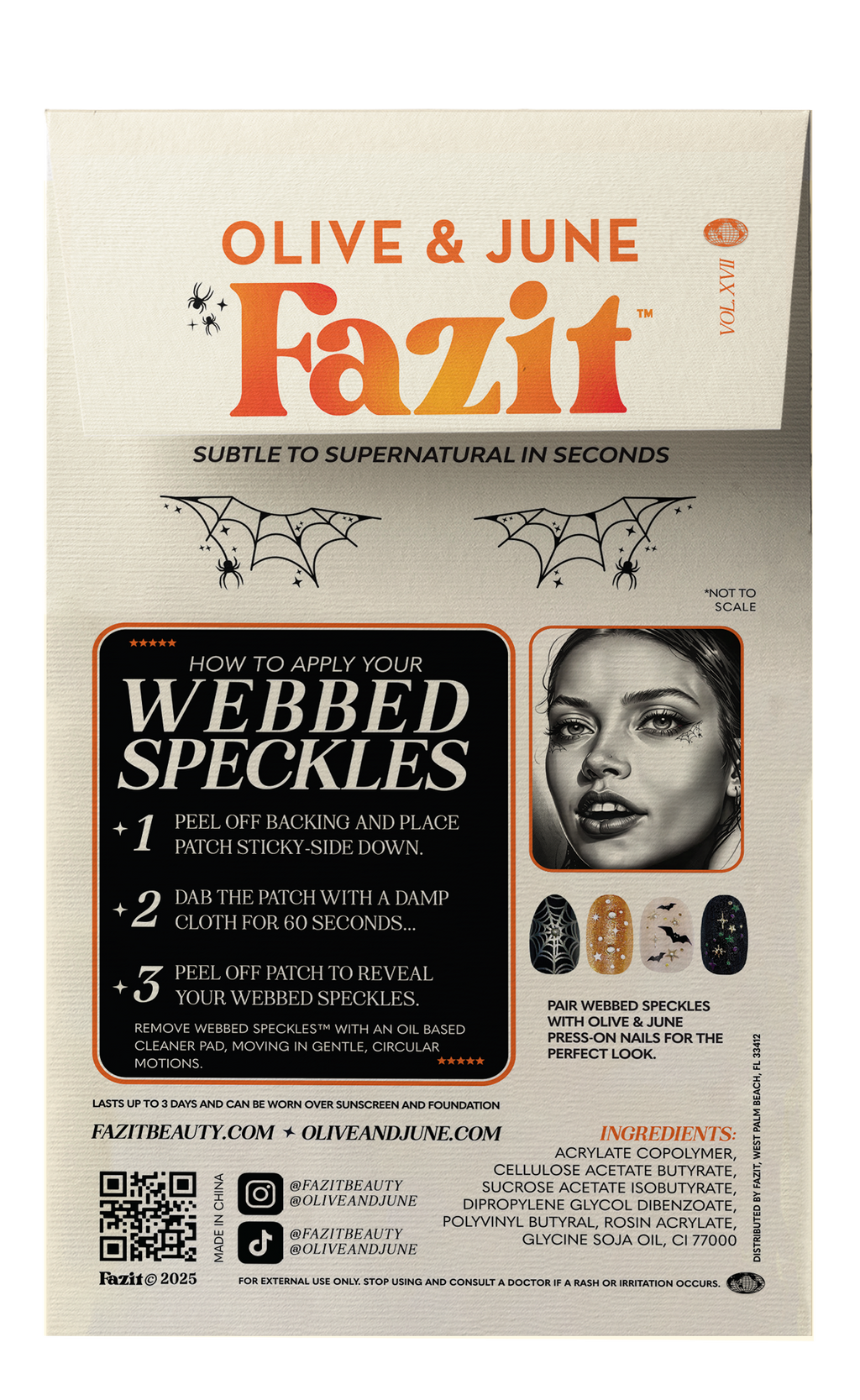 Fazit - Spider Webbed Speckles Makeup Patches