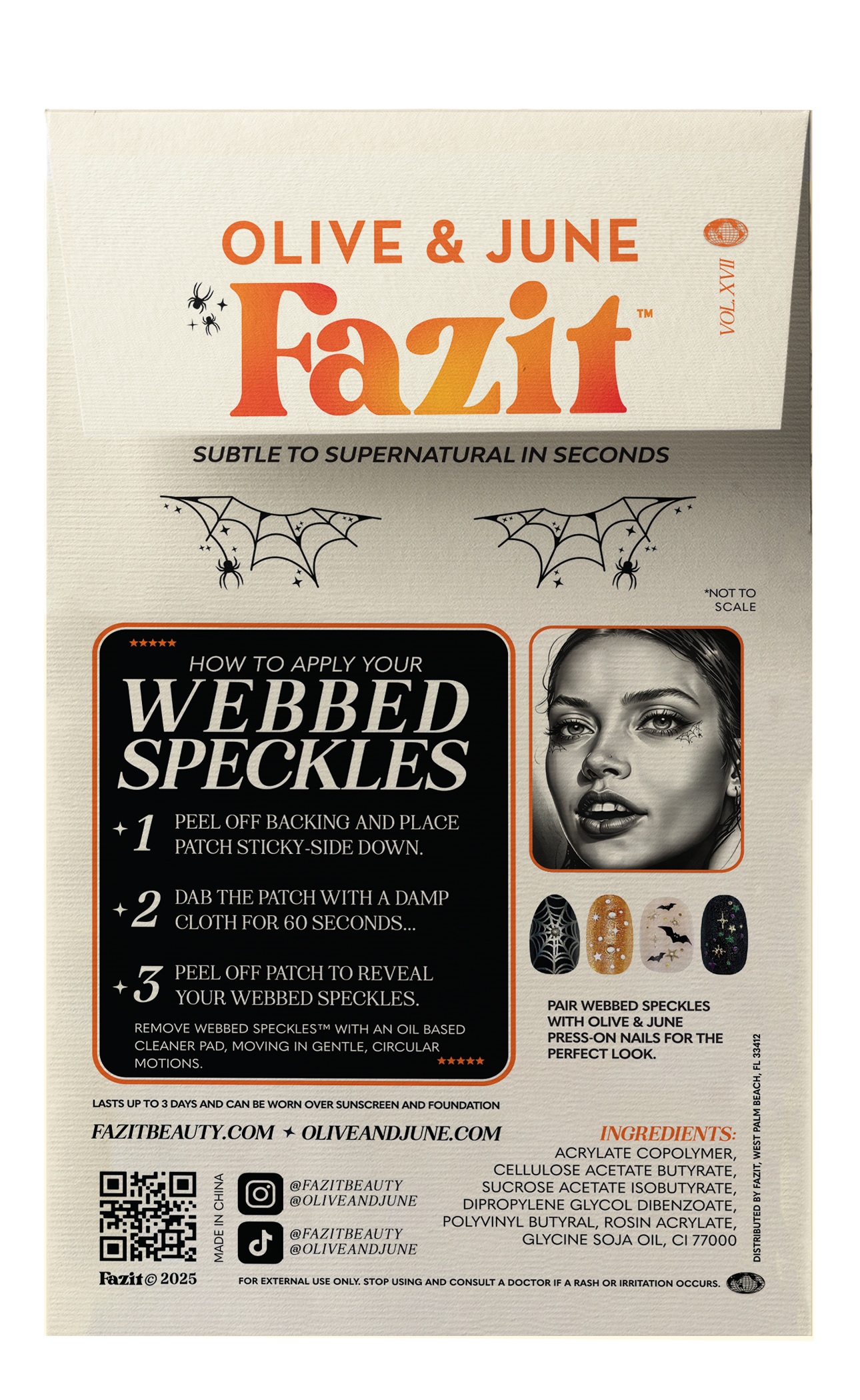 Fazit - Spider Webbed Speckles Makeup Patches