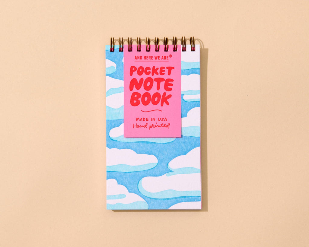 And Here We Are Spiral Notebook - Sky and Clouds
