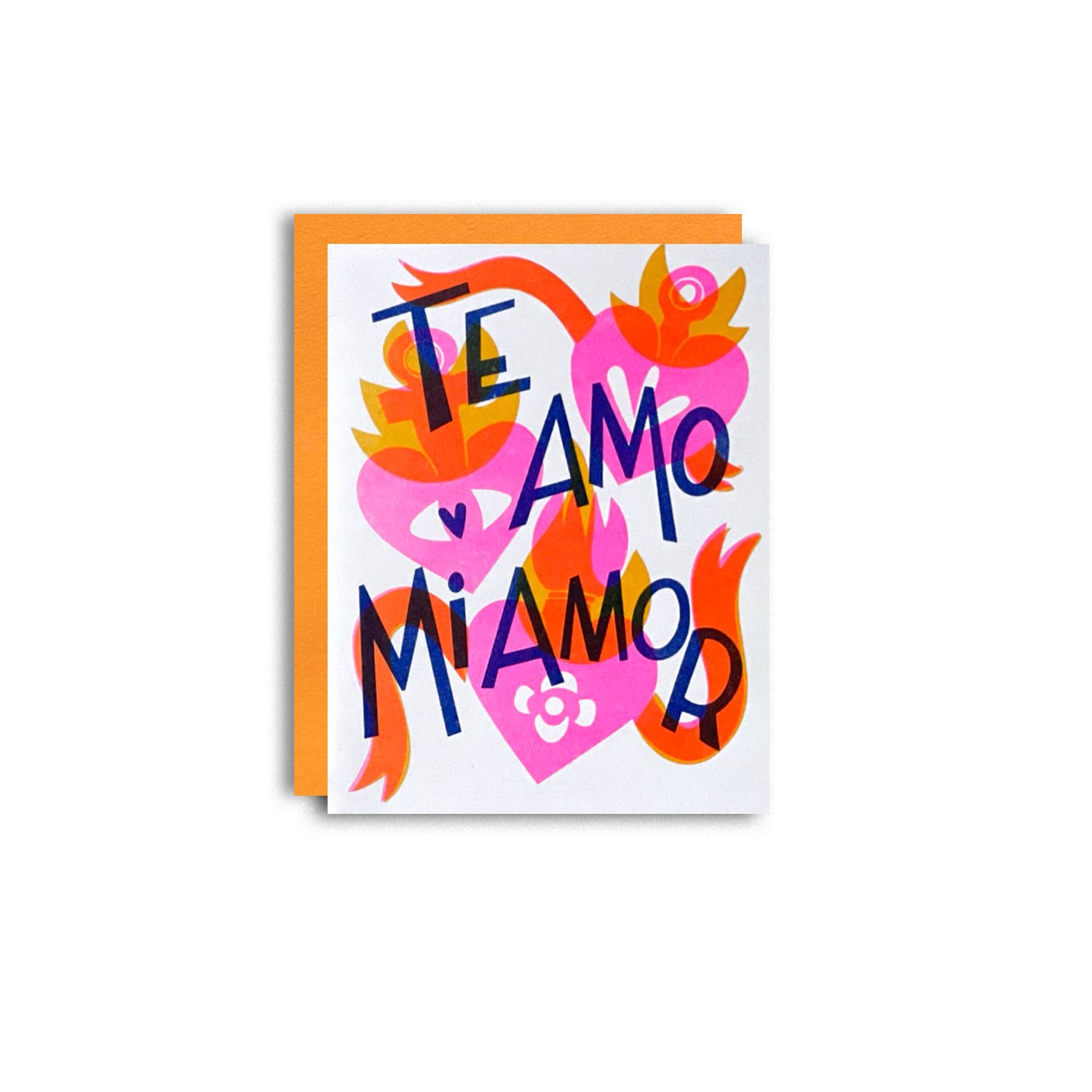 Pier Six Press Risograph Greeting Card - Te Amo Mi Amor