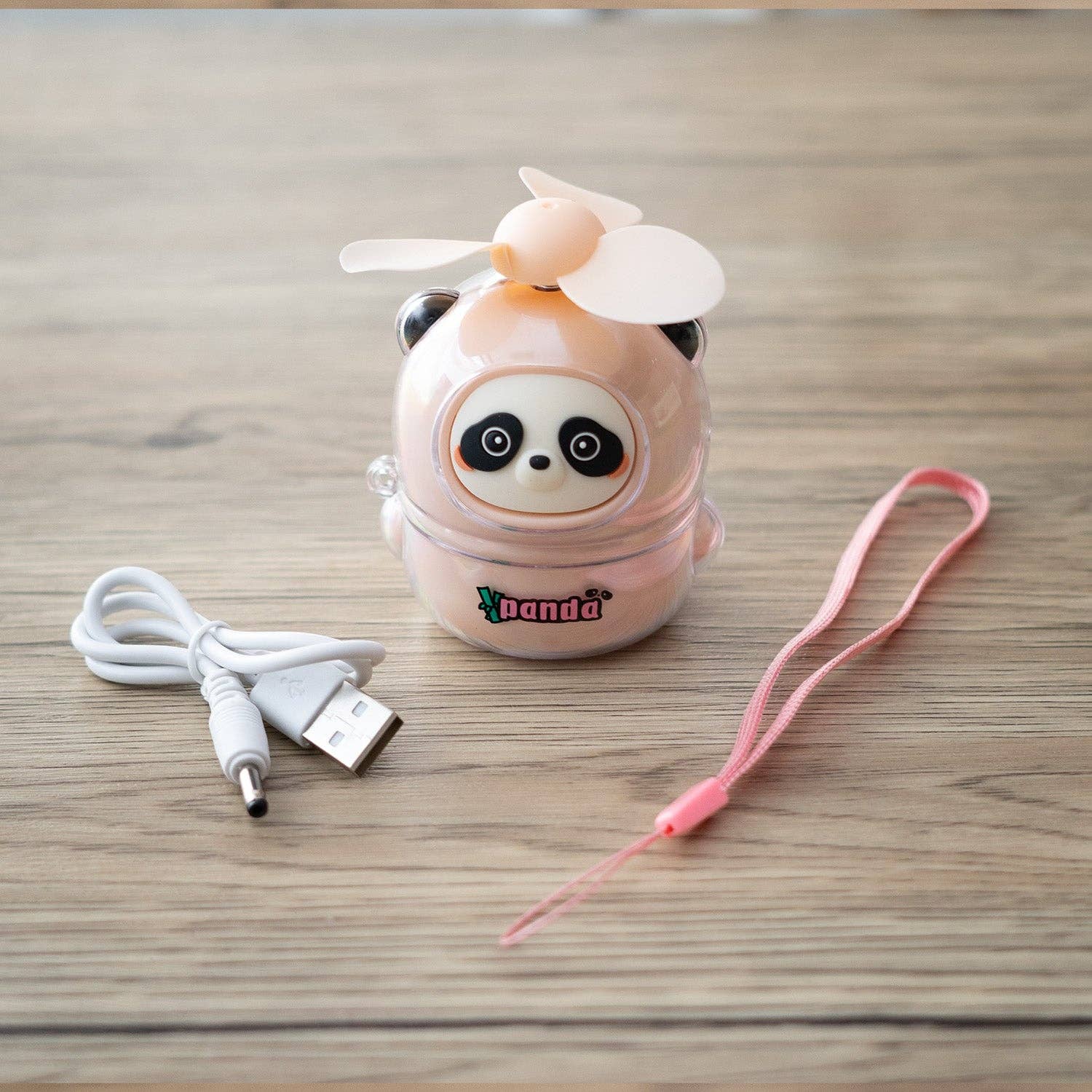 Urban Tokyo - Mini Handheld Fan - Pink Panda