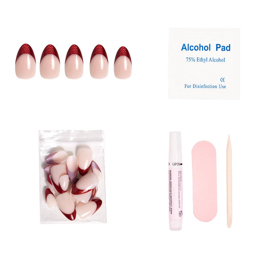 Glamnetic Press On Nails - Red Affair