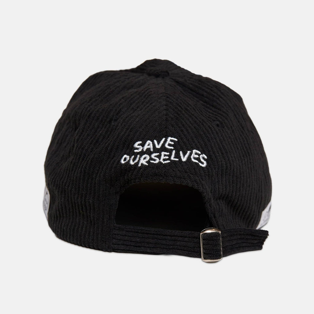Karepango - SIDEKICK: Black Corduroy Baseball Cap