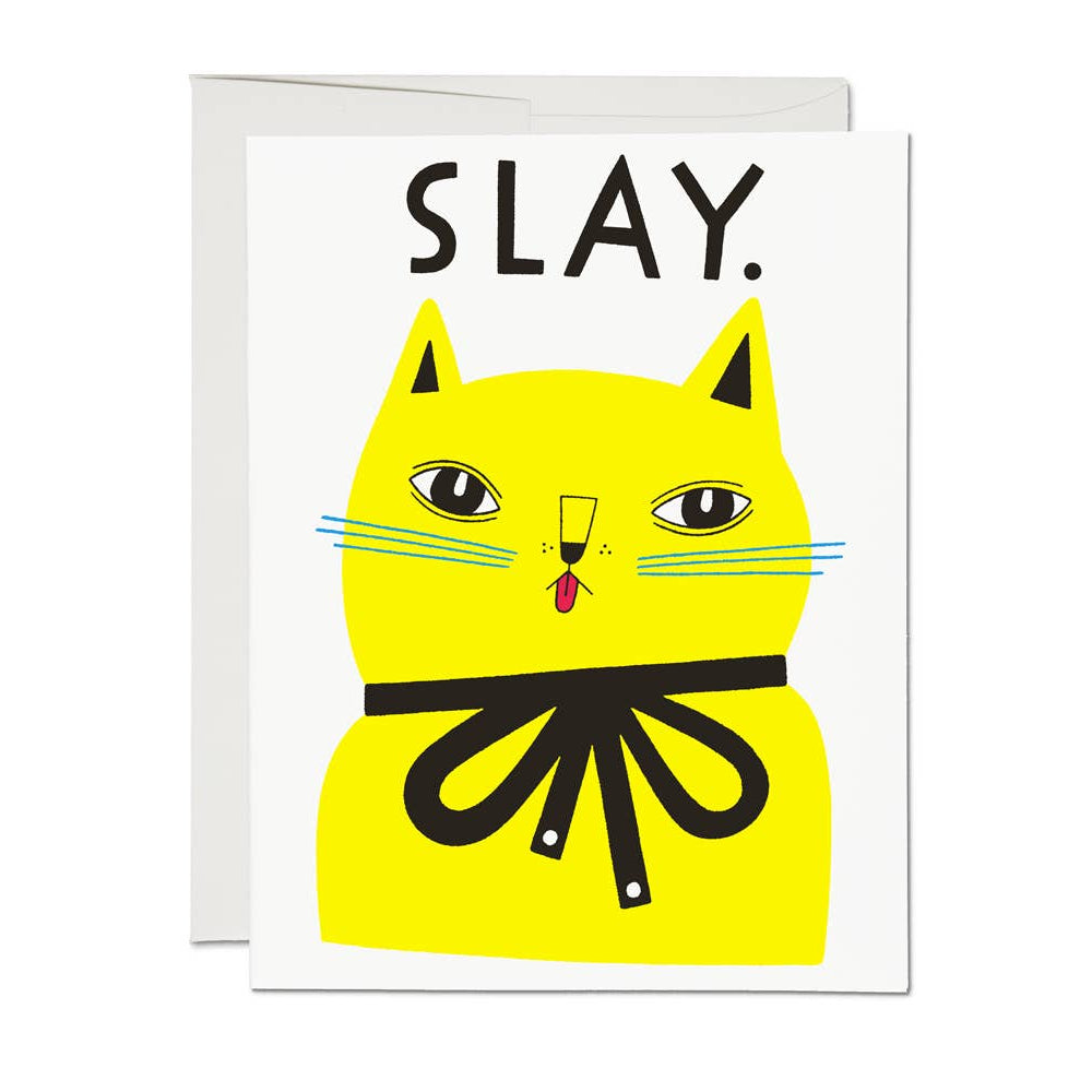 Red Cap Cards - Slay Friendship Greeting Card