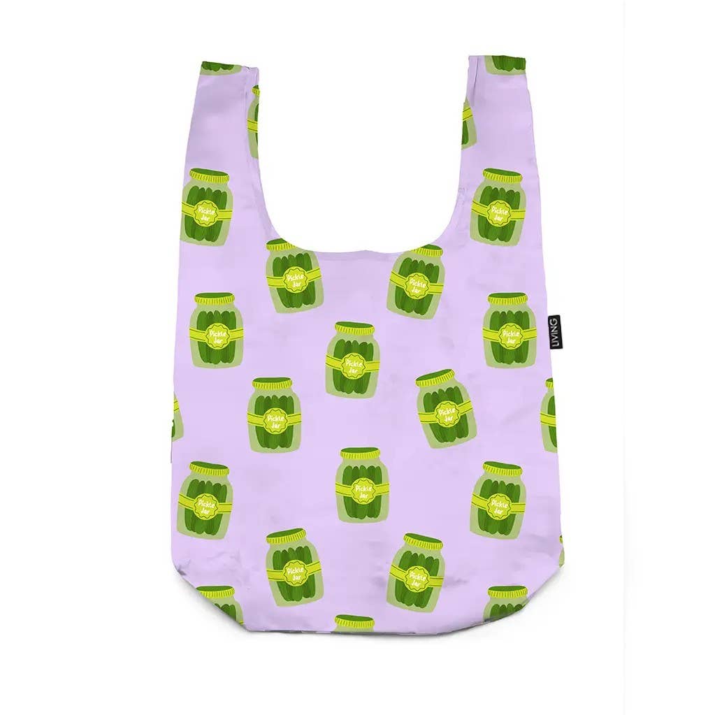 Living Royal 2-in-1 Bag Charm & Reusable Shopper Bag - Pickle Jar