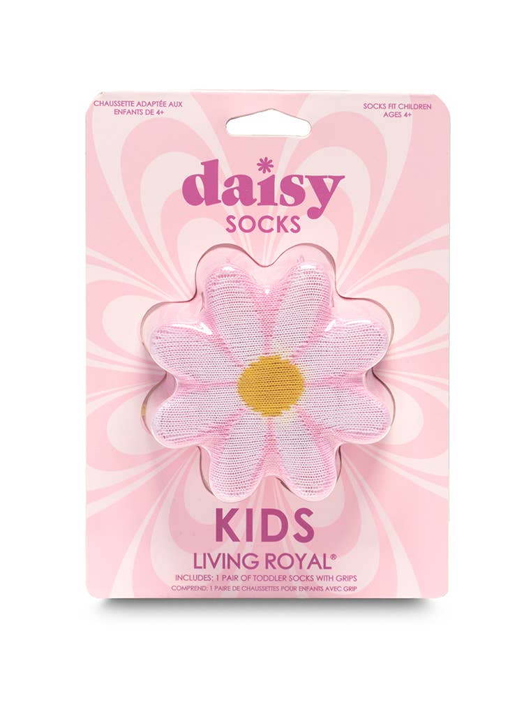 Living Royal 3D Packaged Crew Socks - Daisy Flower